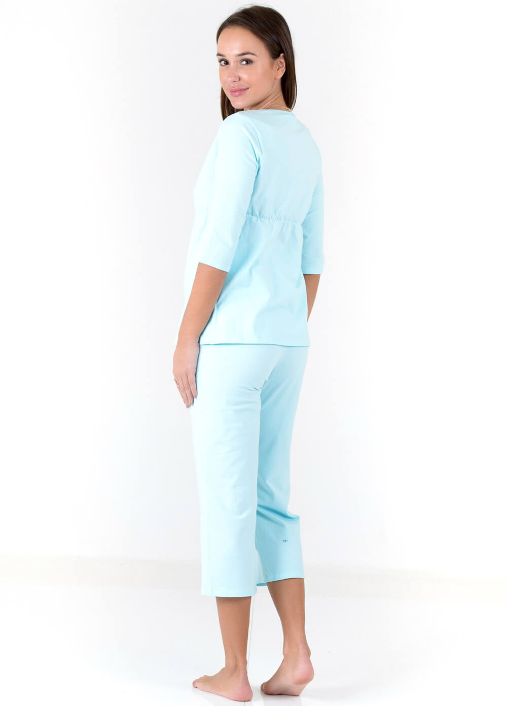 Pale Blue Maternity Nursing Pyjama Set by Dote Nursingwear