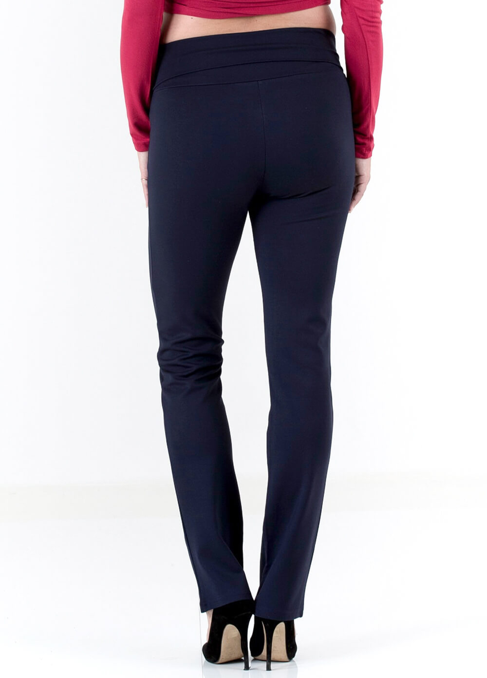 Floressa - Felicia Straight Leg Navy Maternity Pants | Queen Bee