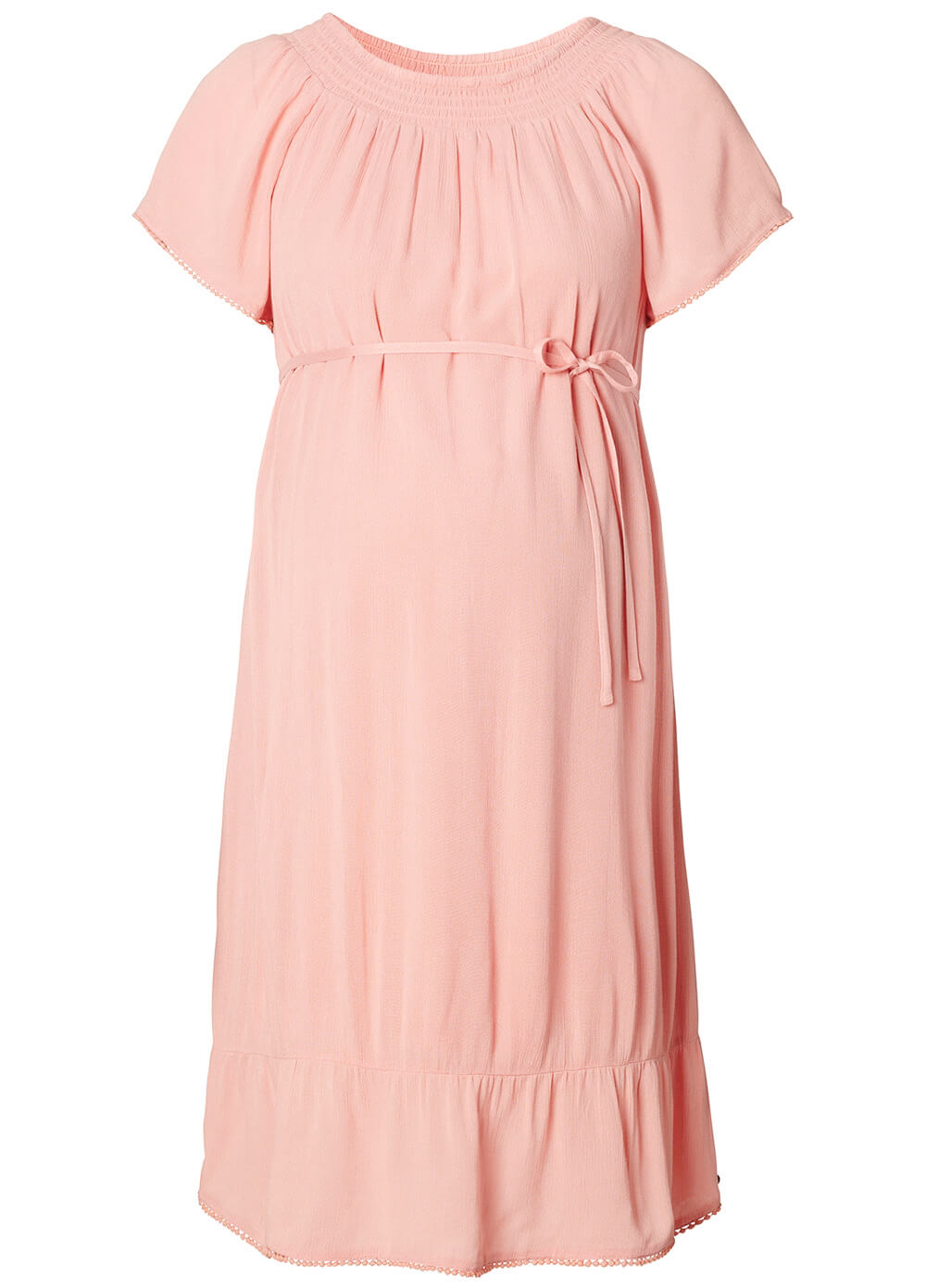 Flowing Flounce Hem Maternity Dress in Rose by Esprit