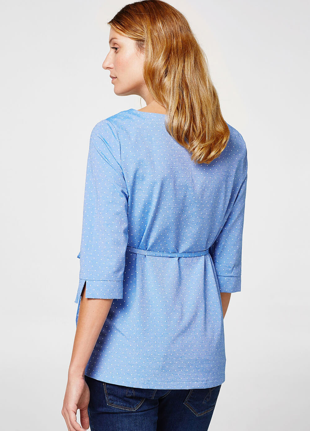 Blue Polkadot Maternity Blouse by Esprit