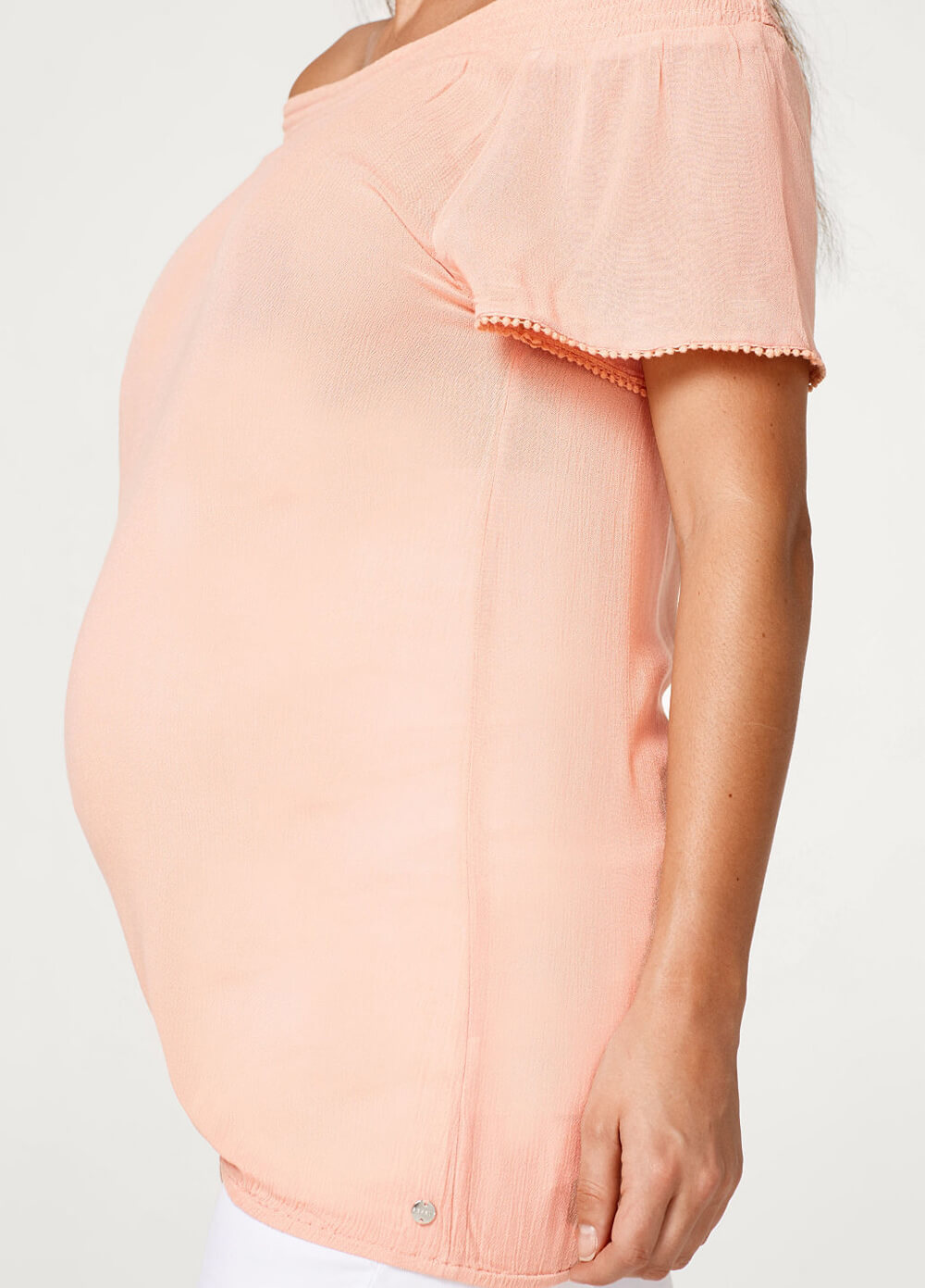 Off-Shoulder Maternity Top in Rose by Esprit