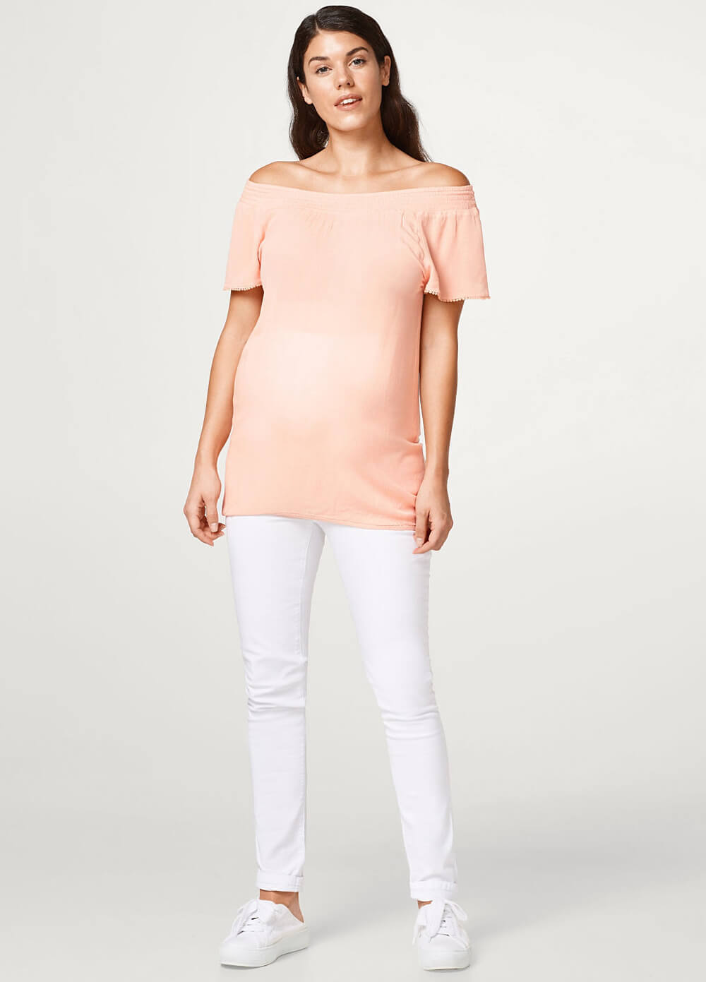 Off-Shoulder Maternity Top in Rose by Esprit