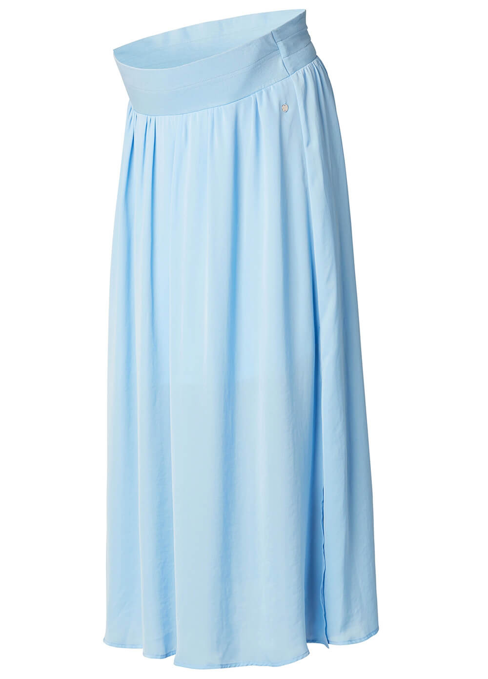 Sky Blue Gathered Maxi Maternity Skirt by Esprit