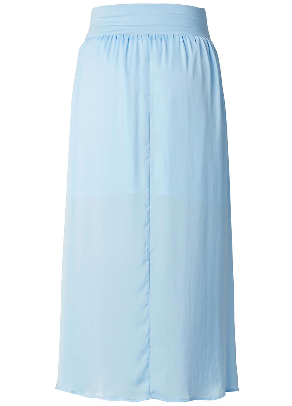 Sky Blue Gathered Maxi Maternity Skirt by Esprit