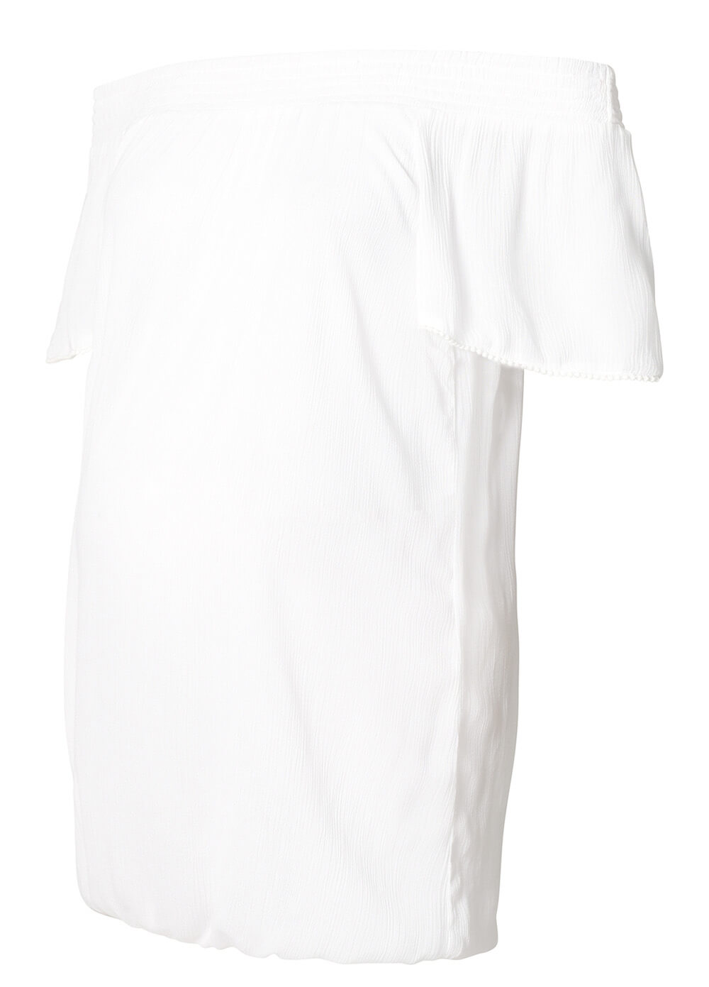 Off Shoulder Maternity Blouse in White by Esprit