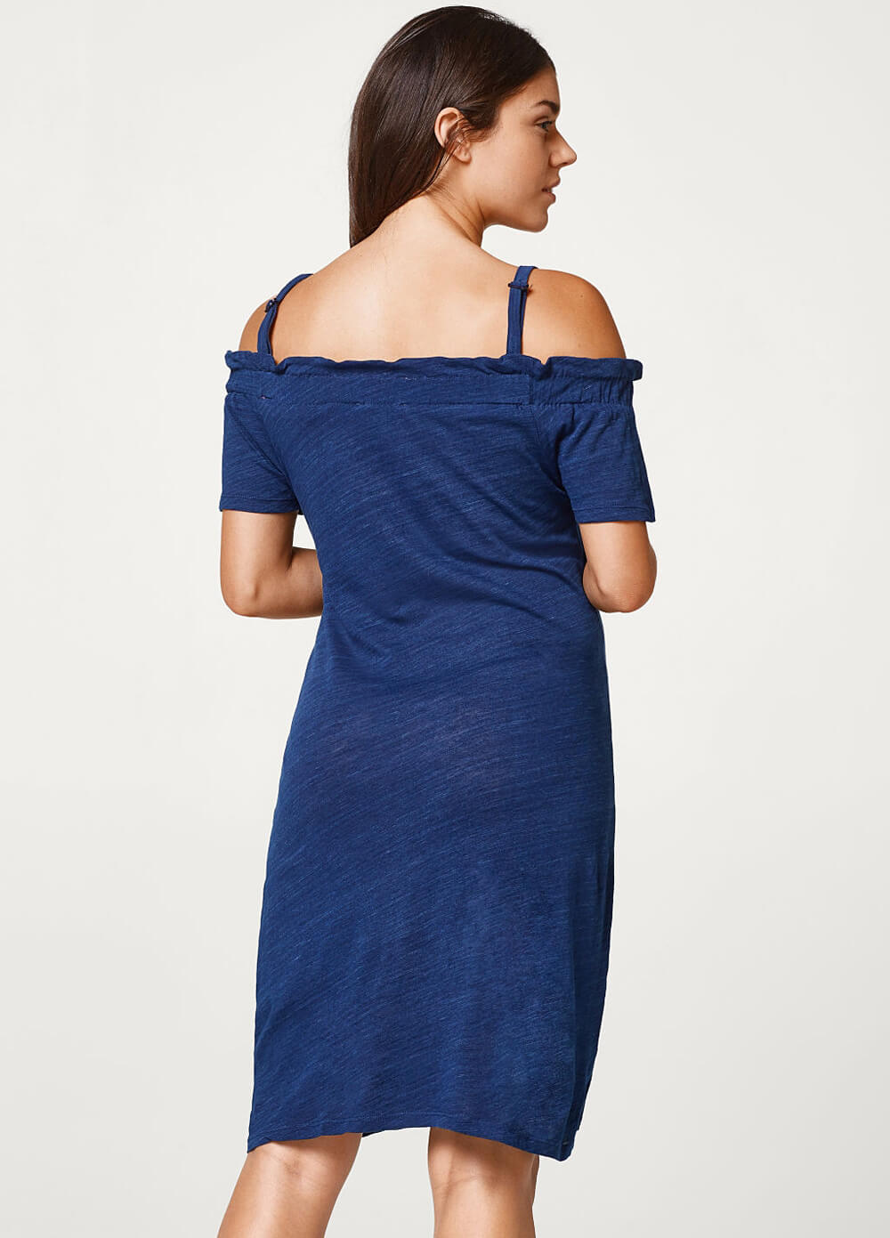 Azure Blue Off Shoulder Maternity Dress by Esprit