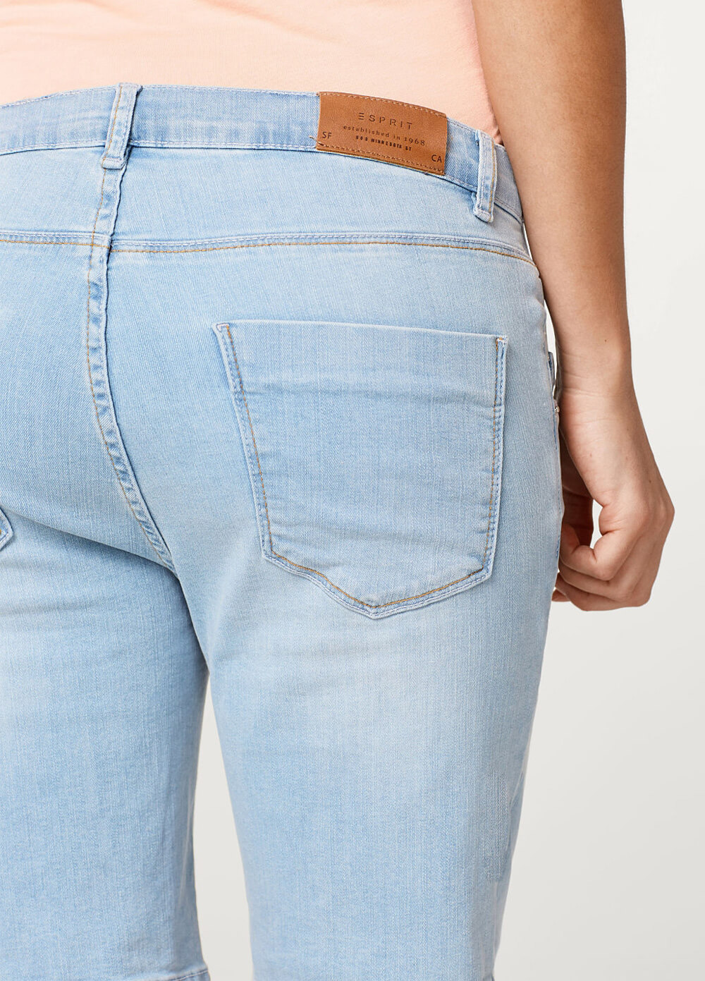 Under Bump Maternity Denim Shorts by Esprit