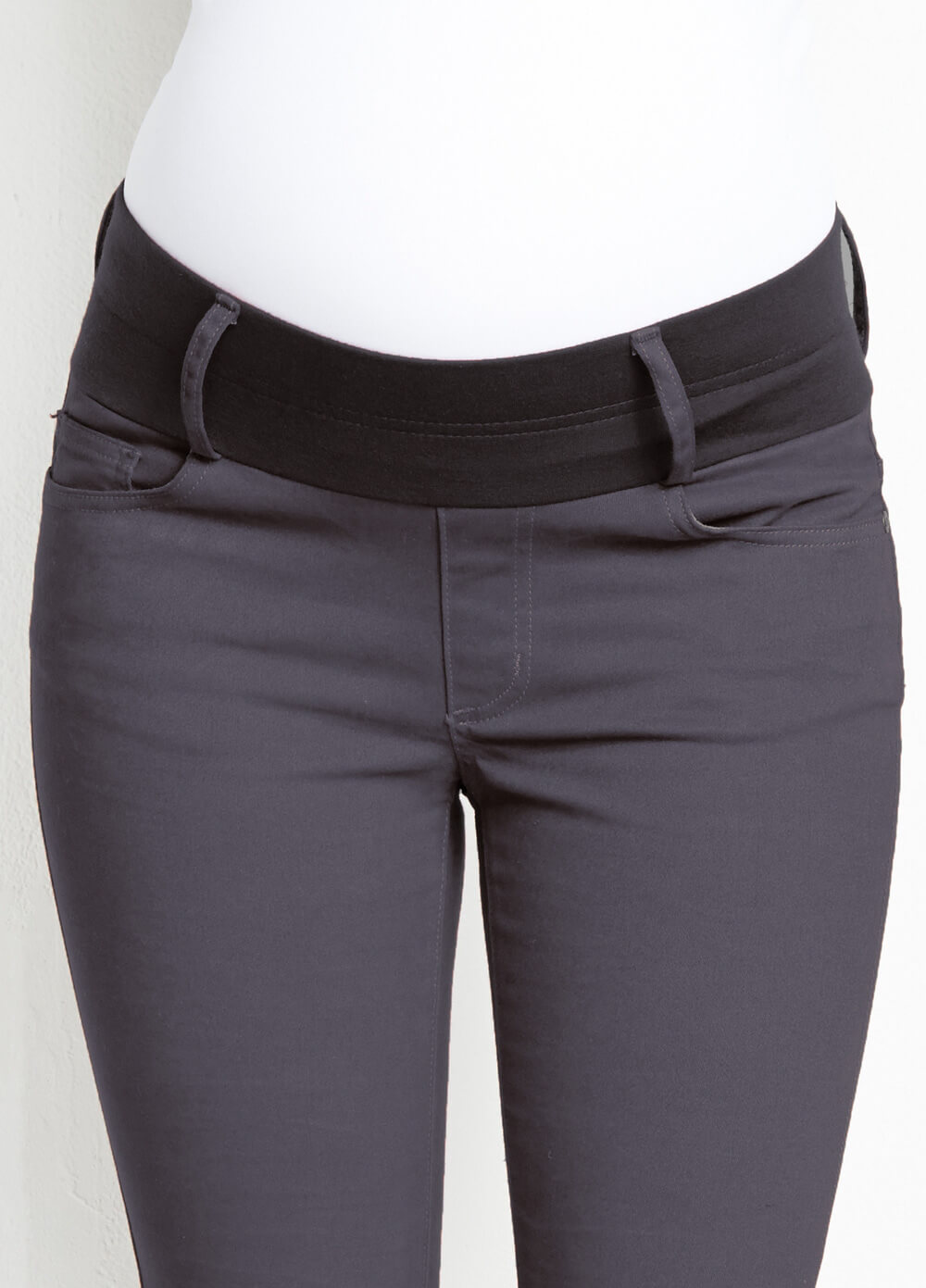 Skinny Maternity Ankle Jeans in Cement Grey by Maternal America 