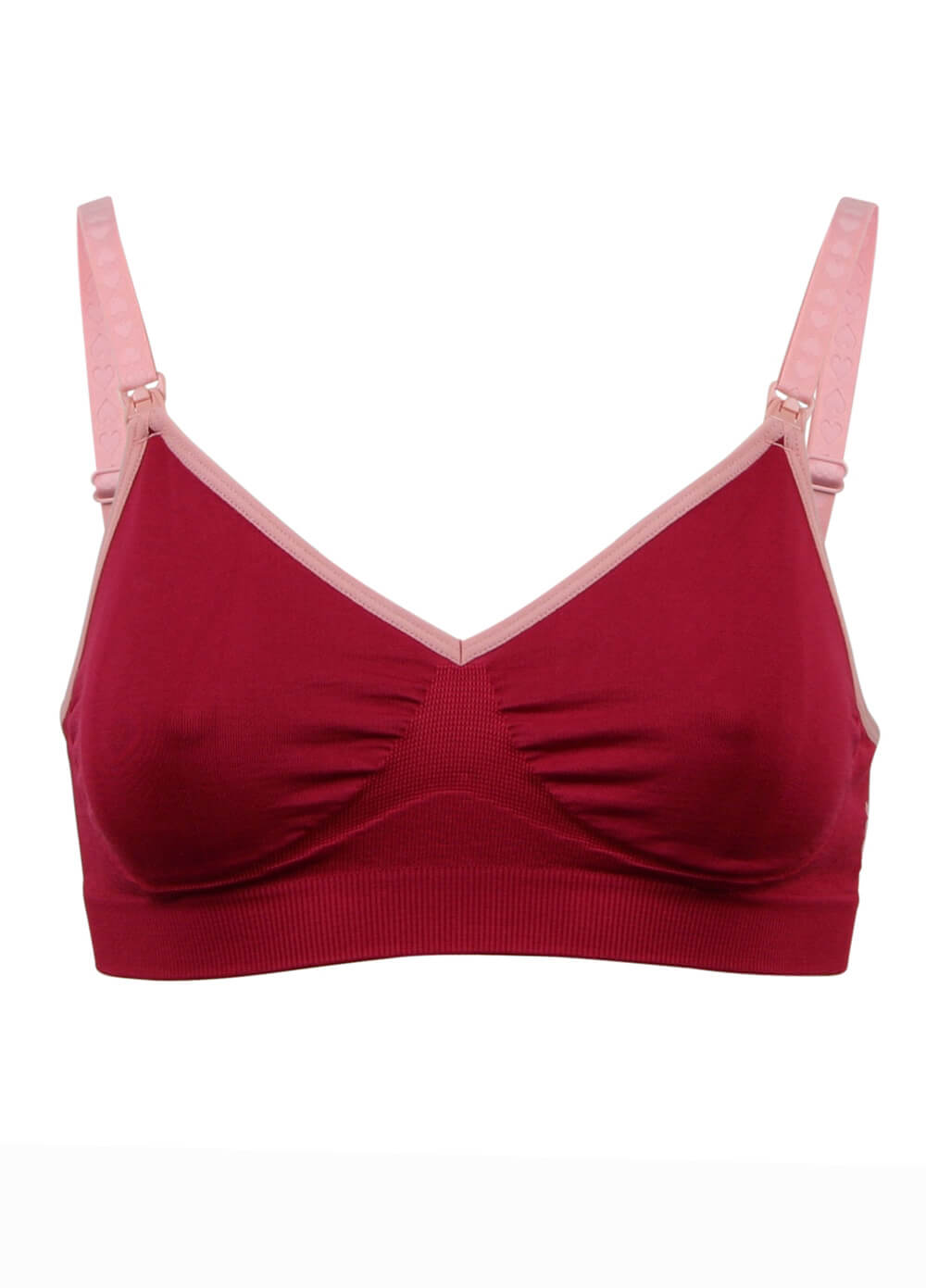 Flourish Seamless Maternity Nursing Bra in Cerise by Charley M