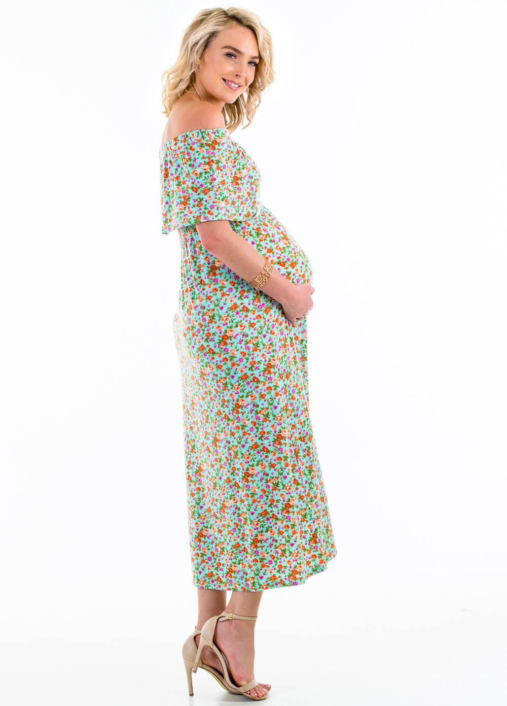 Floressa - Emmanuelle Maternity Nursing Maxi Dress | Queen Bee