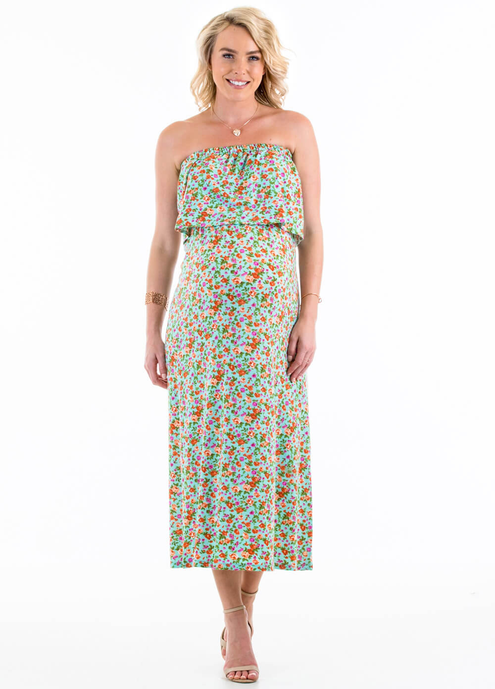 Floressa - Emmanuelle Maternity Nursing Maxi Dress | Queen Bee