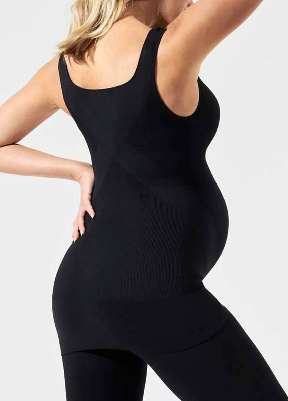 BodyStyler Maternity Belly Support Tank Top in Black by Blanqi