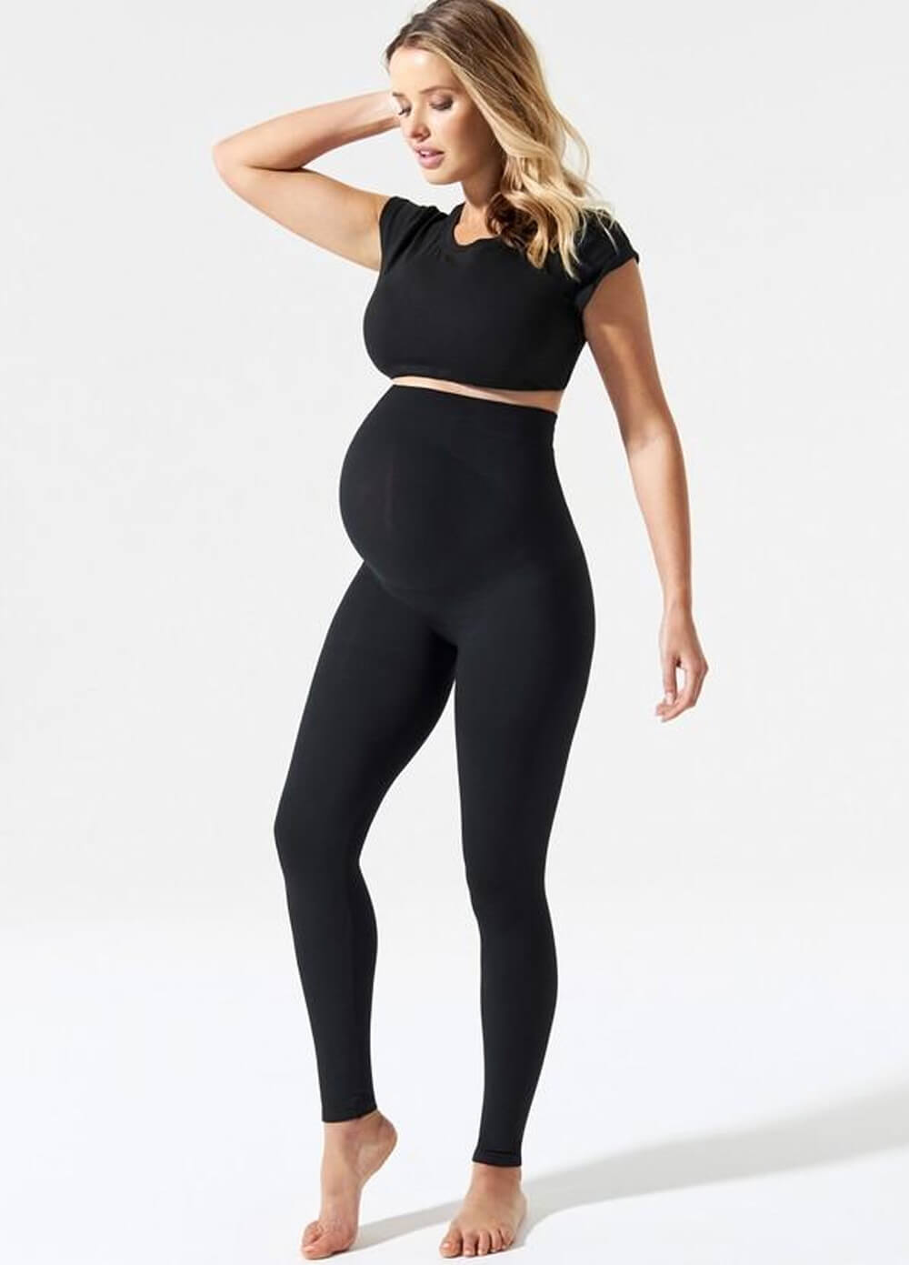 Blanqi - High Performance Belly Lift & Support Leggings in Black