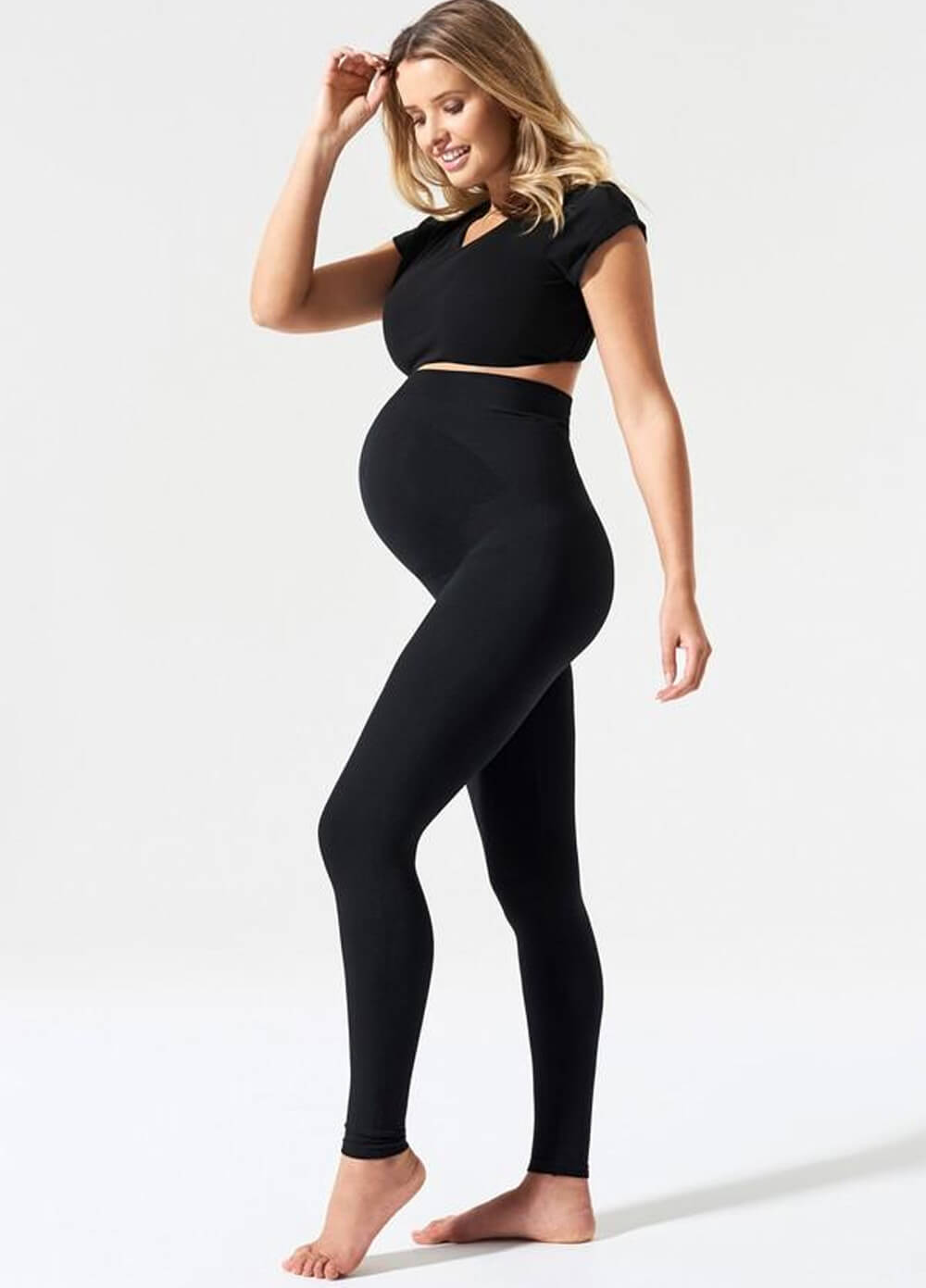 Blanqi - High Performance Belly Lift & Support Leggings in Black