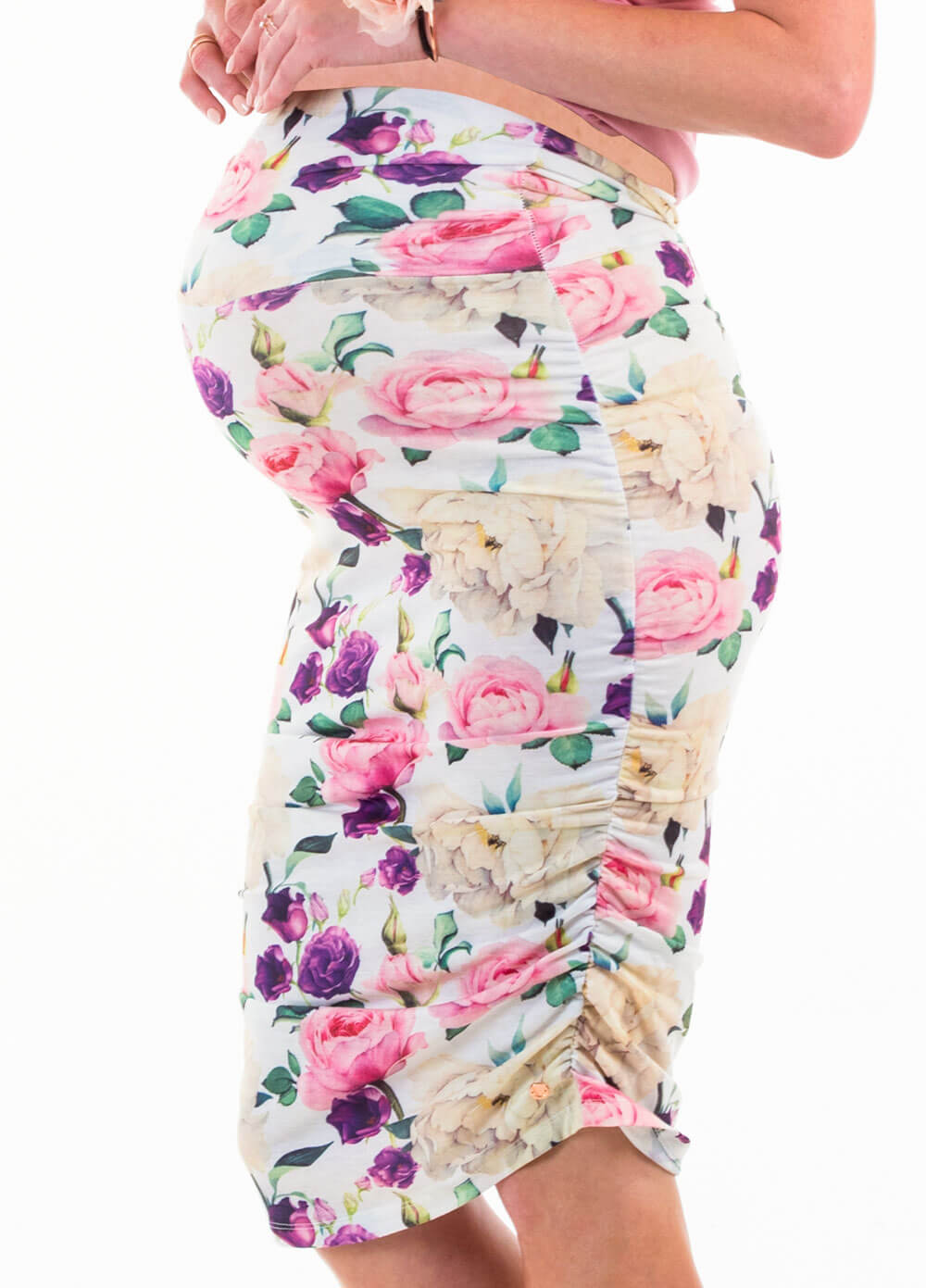Floressa Florence Ruched Maternity Skirt | Queen Bee