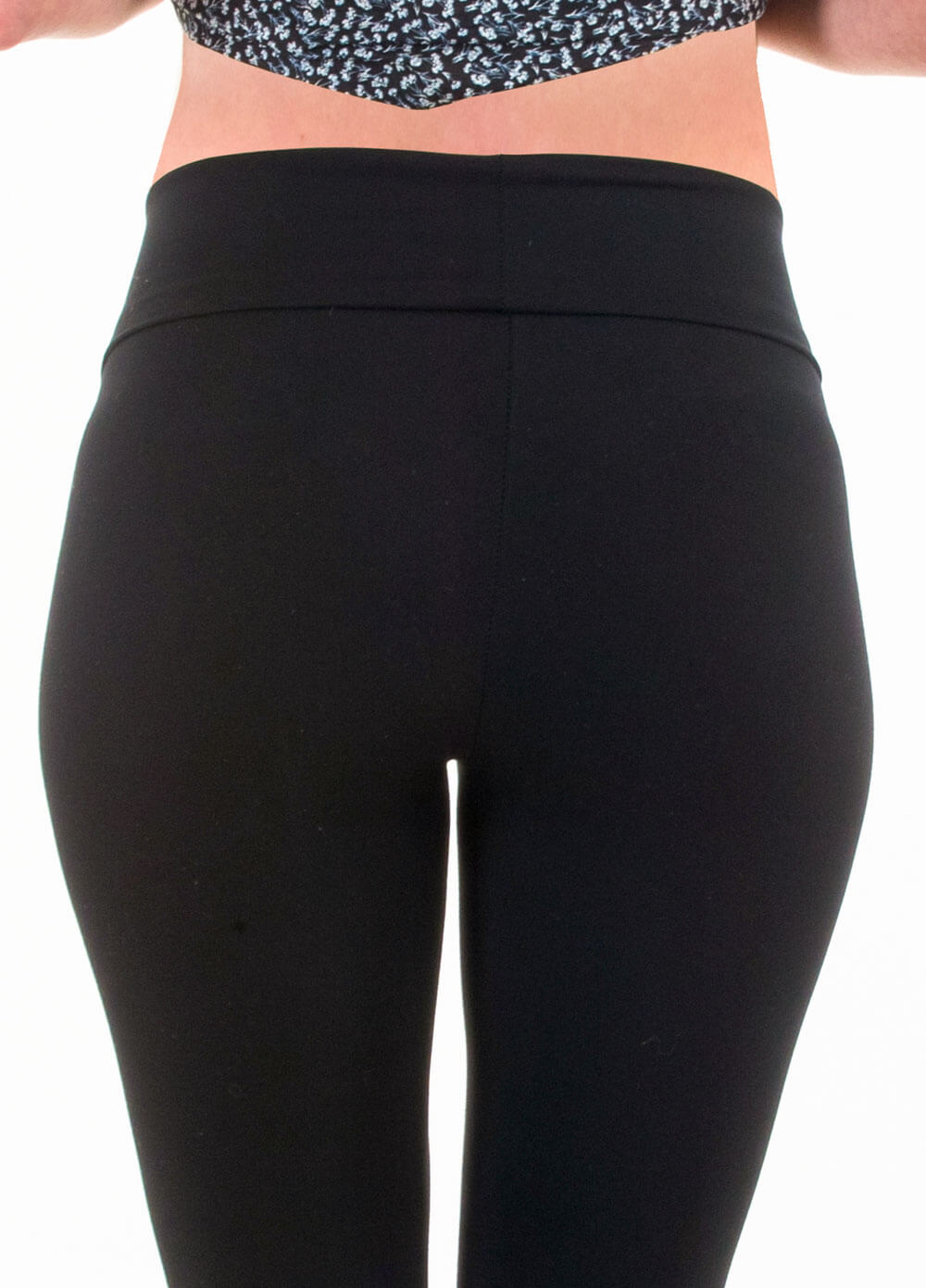 Floressa - Andie Cropped Maternity Ponte Pants in Black | Queen Bee