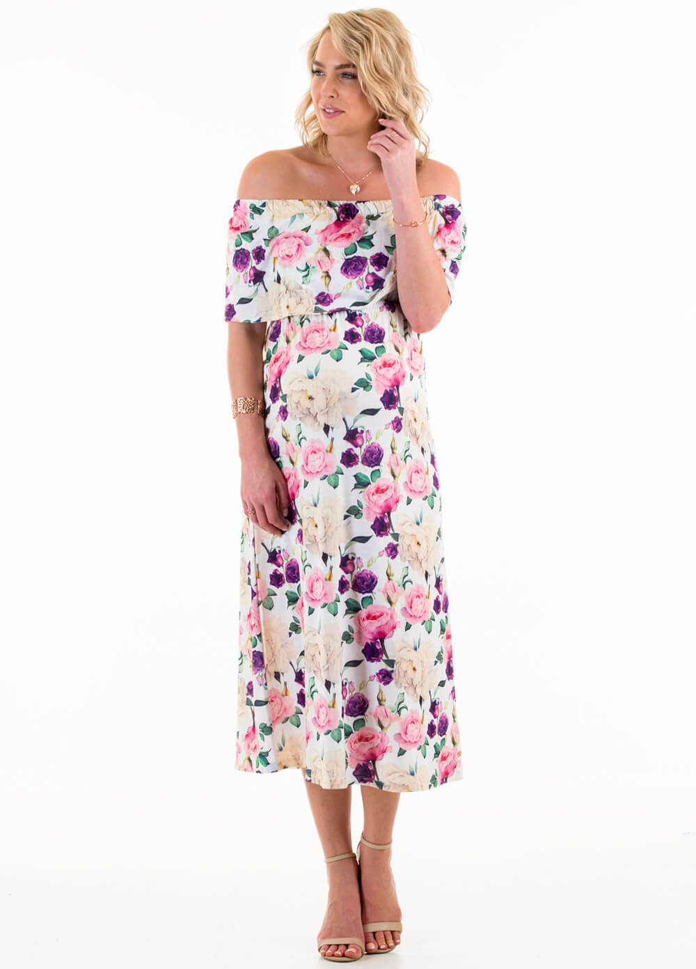 Floressa - Francoise Maternity & Nursing Maxi Dress | Queen Bee