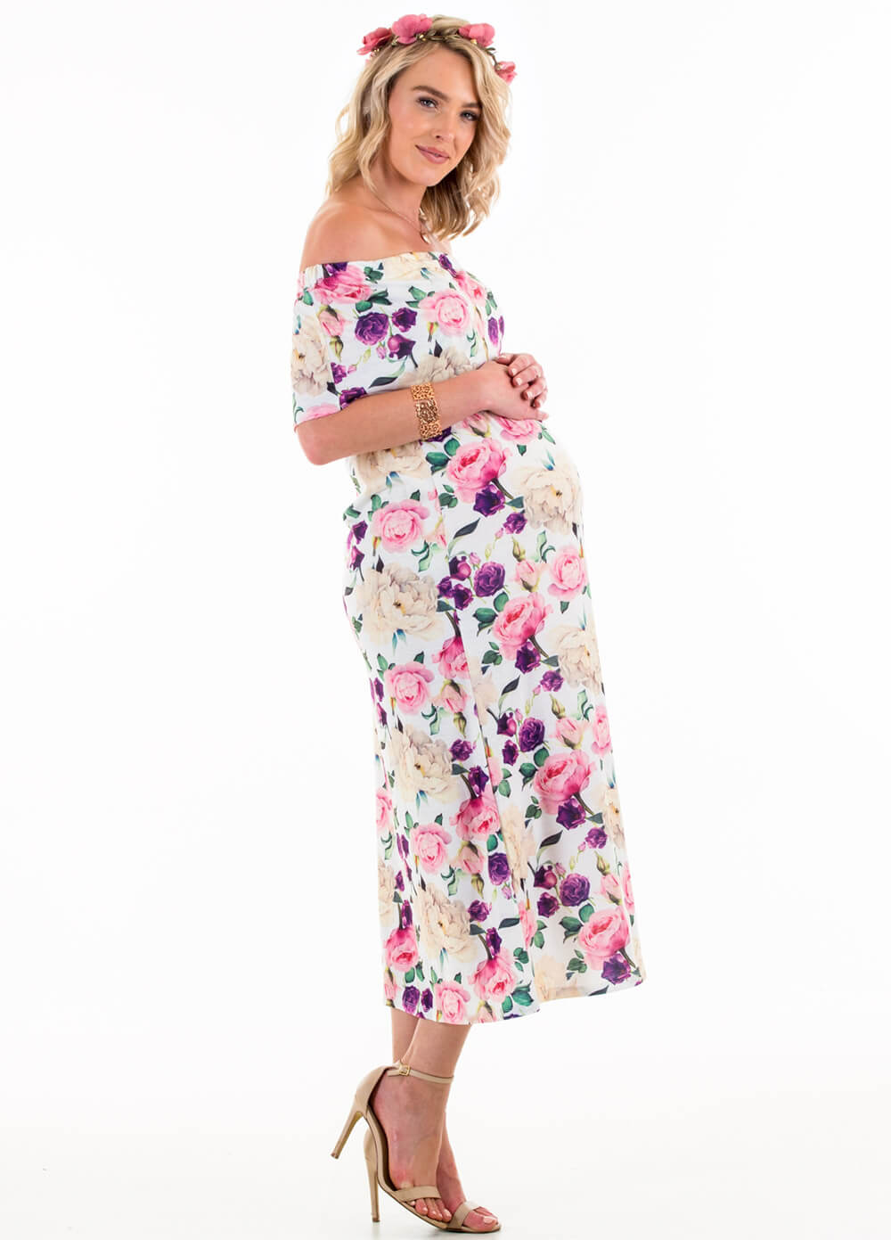 Floressa - Francoise Maternity & Nursing Maxi Dress | Queen Bee