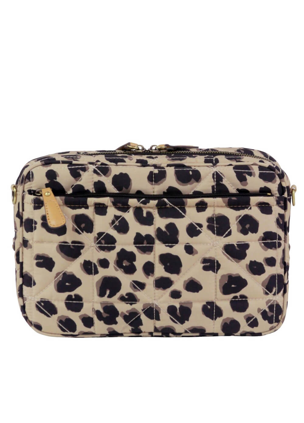 Quilted Crossbody/Clutch Diaper Bag in Leopard Print by TWELVE little