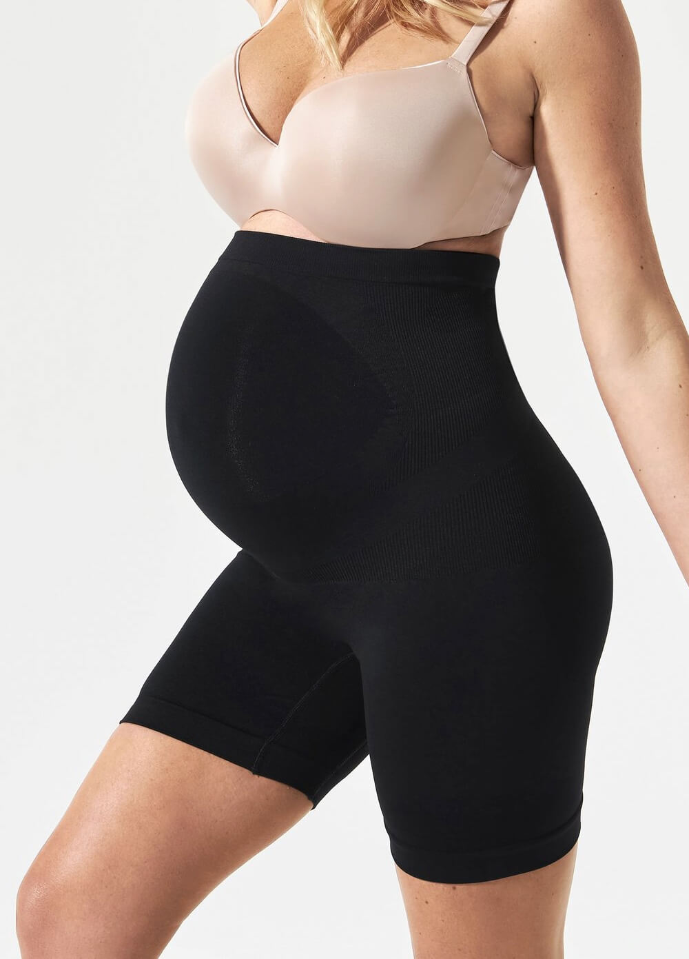 Everyday Belly Support Maternity Girlshort in Black by Blanqi