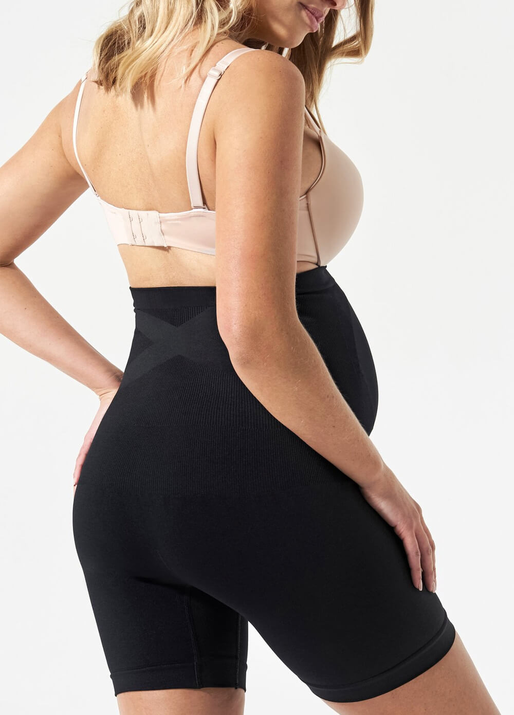 Everyday Belly Support Maternity Girlshort in Black by Blanqi