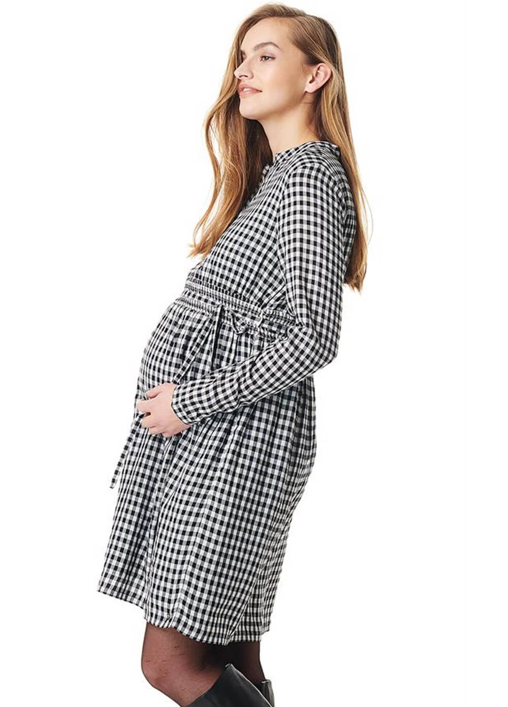 Gingham Pregnancy & Nursing Dress by Esprit