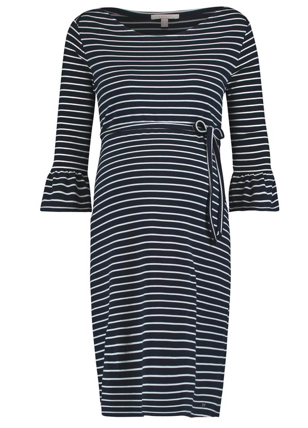 Organic Cotton Fluted Sleeves Maternity Dress by Esprit