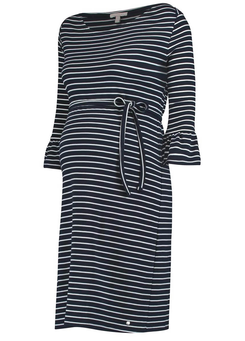 Organic Cotton Fluted Sleeves Maternity Dress by Esprit