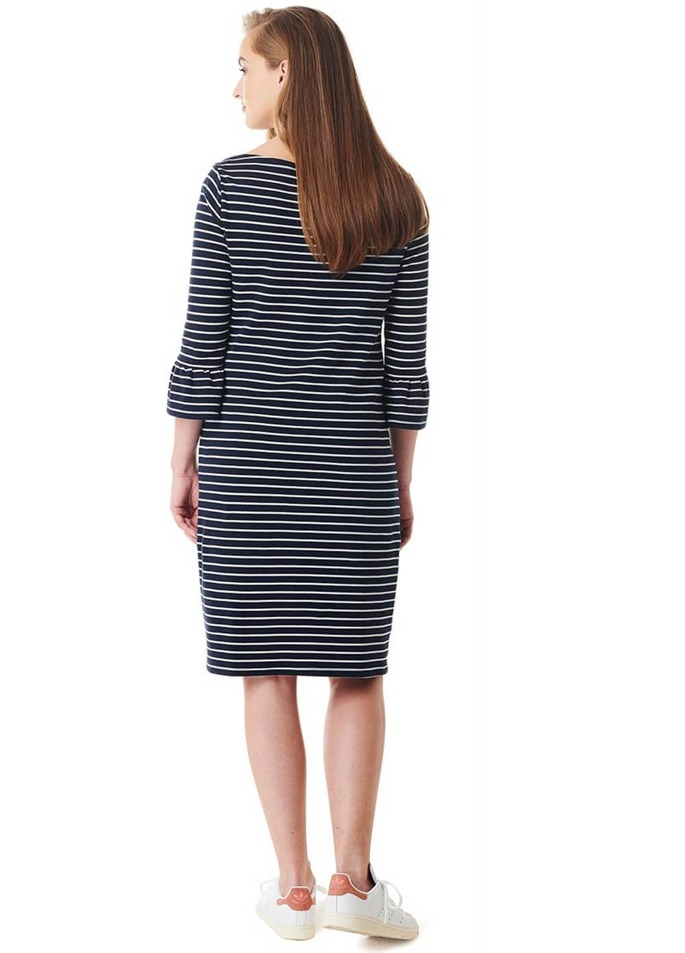 Organic Cotton Fluted Sleeves Maternity Dress by Esprit