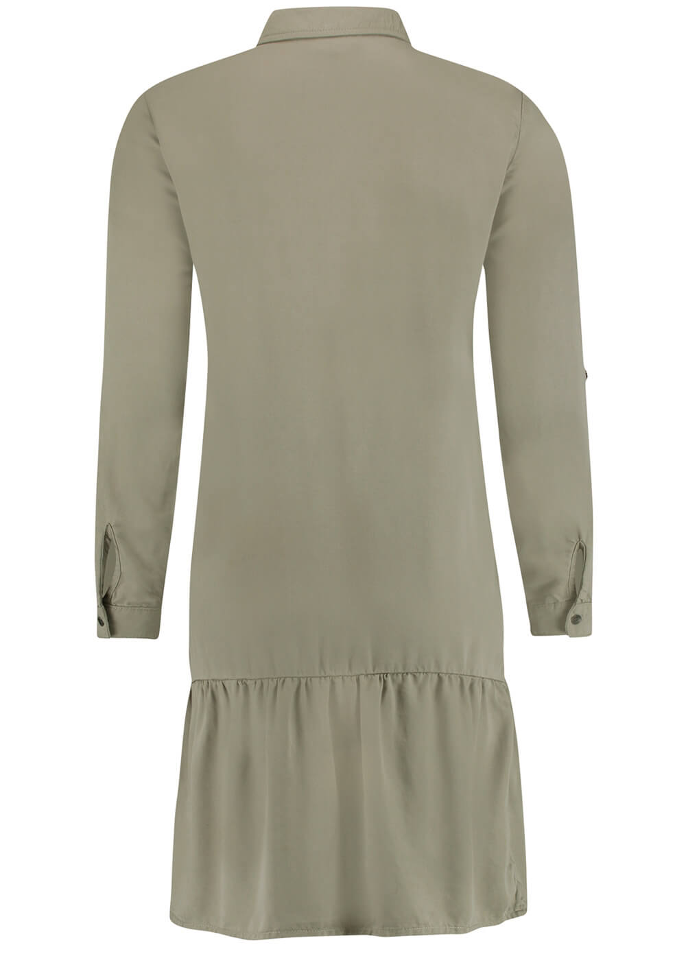 Flounce Hem Maternity & Nursing Shirt Dress by Esprit