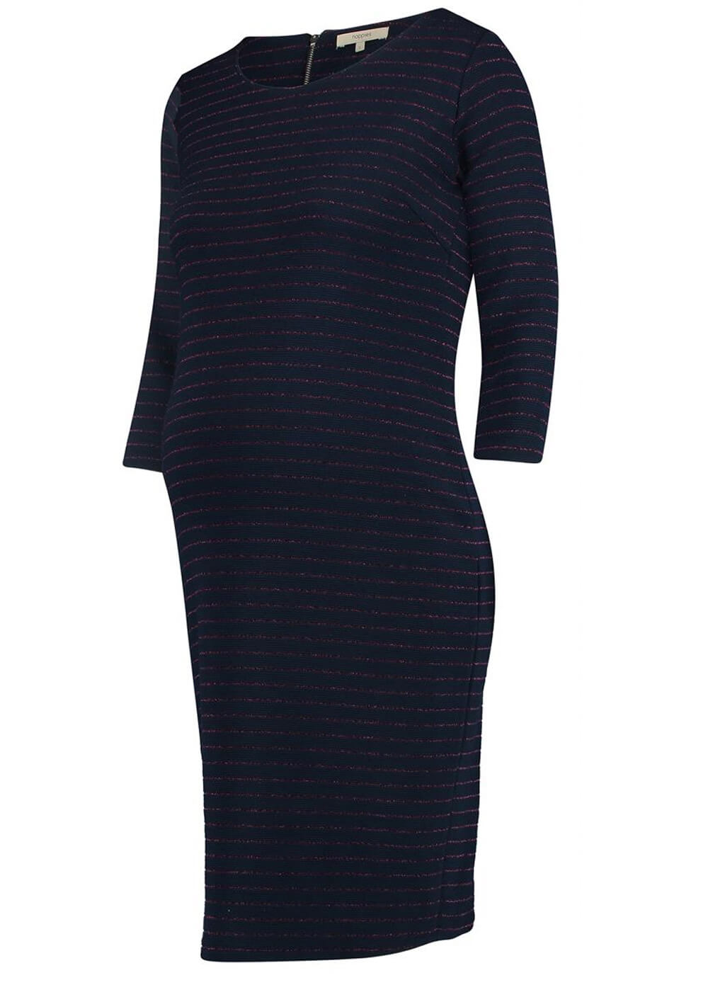 Morgan Lurex PIn-Stripe Dress in Dark Blue by Noppies