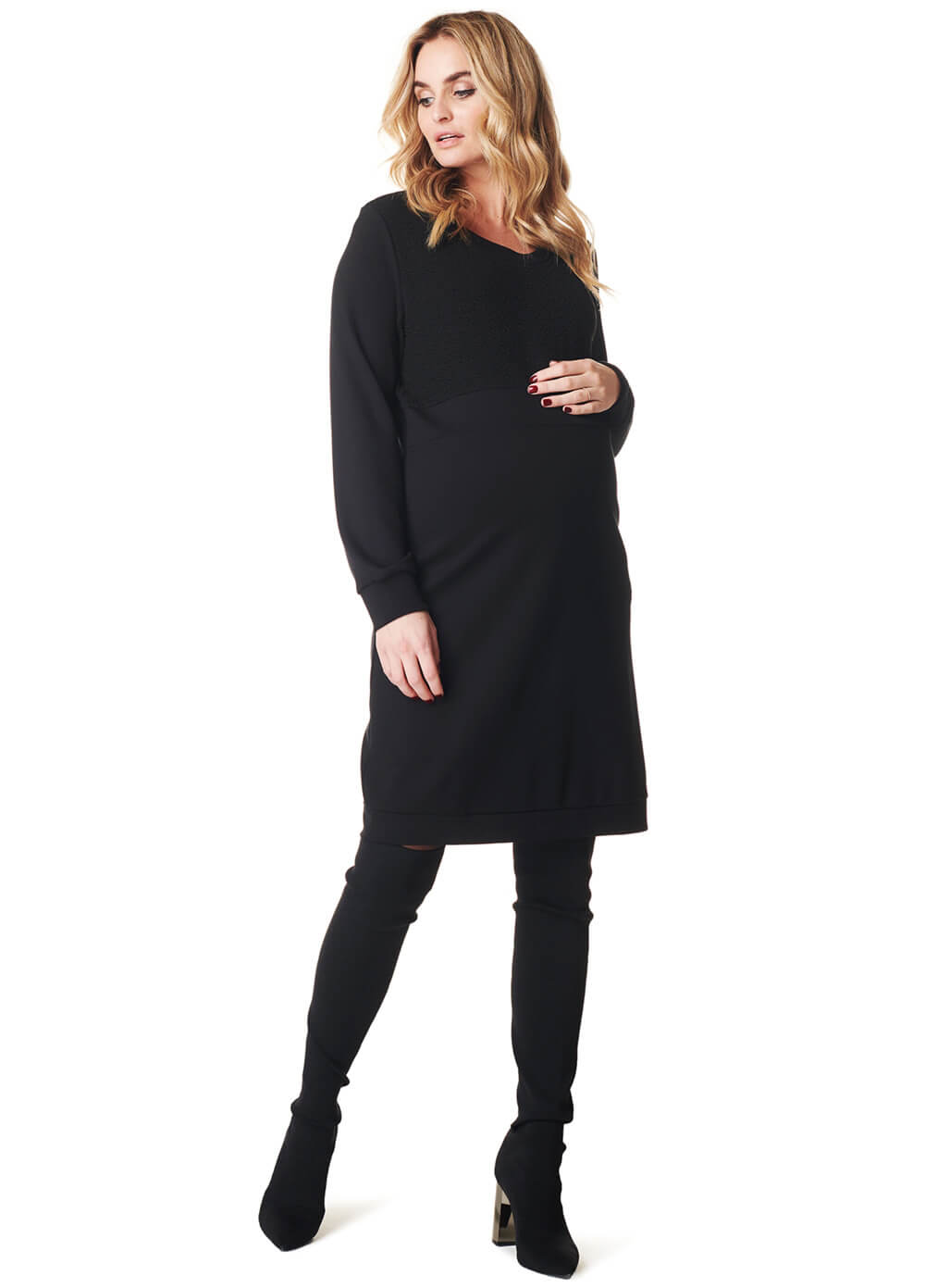 Morning Pregnancy Dress in Black by Noppies