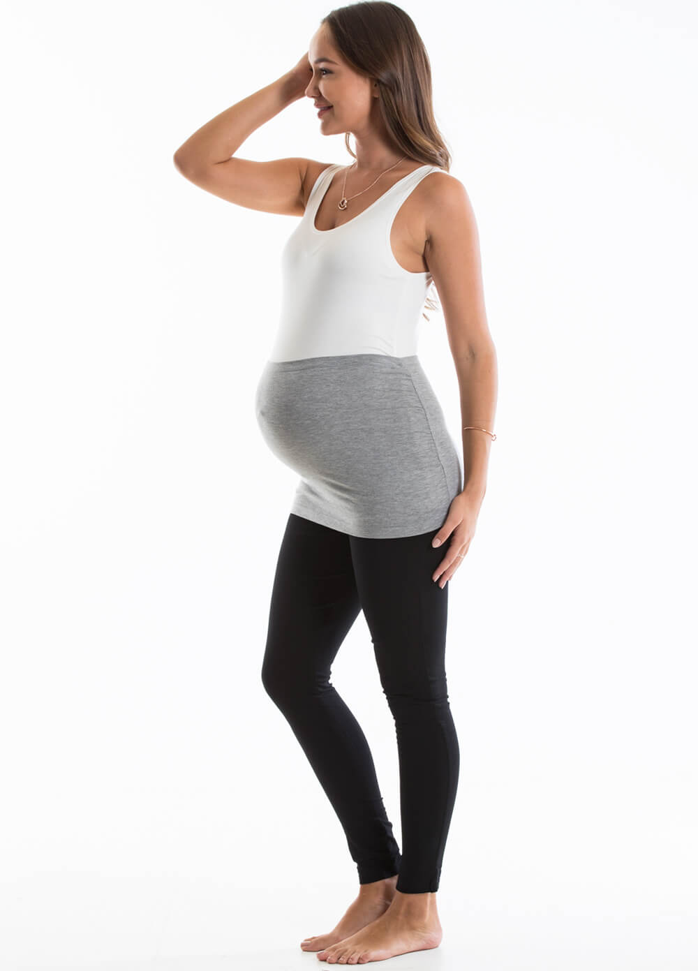 Maternity Belly Band in Grey by Trimester Clothing