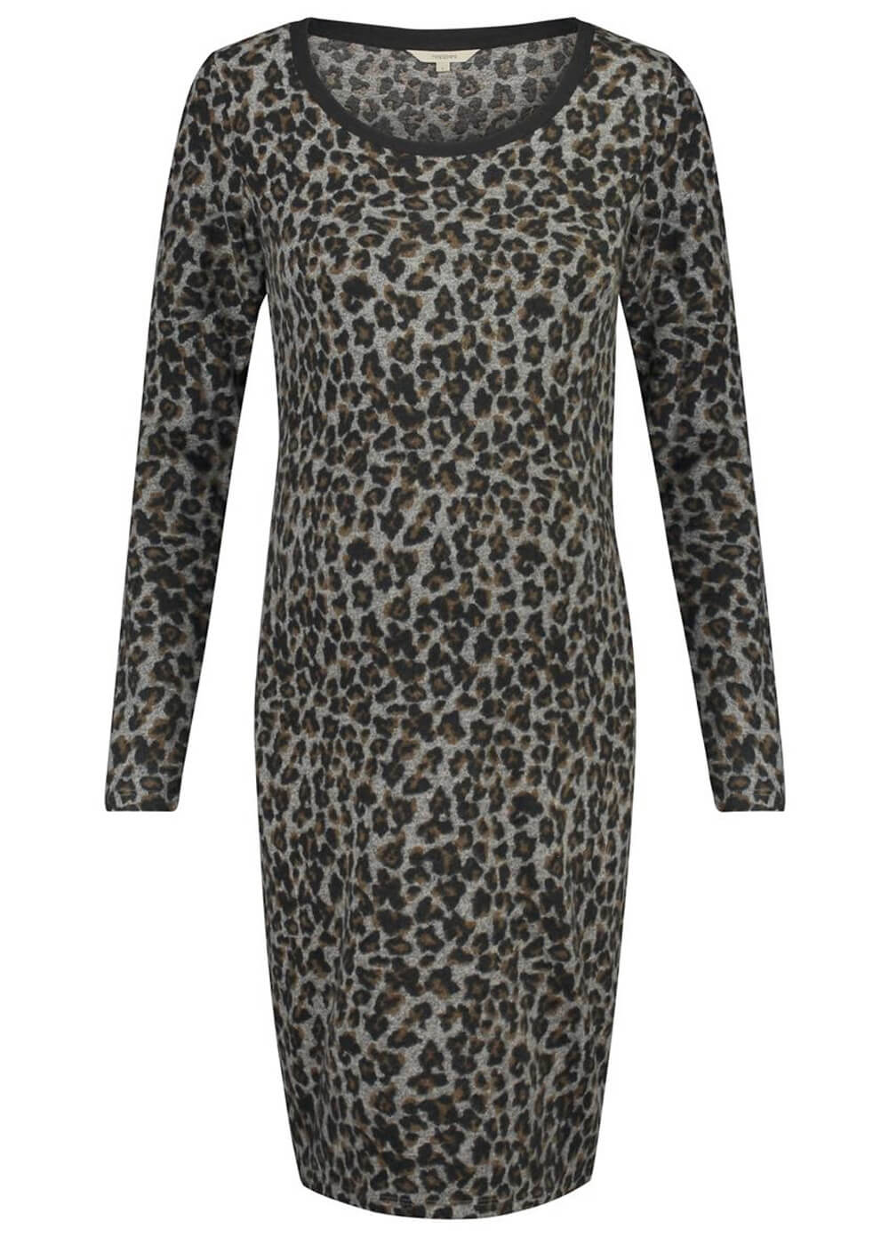 Grey Leopard Print Maternity Dress by Noppies