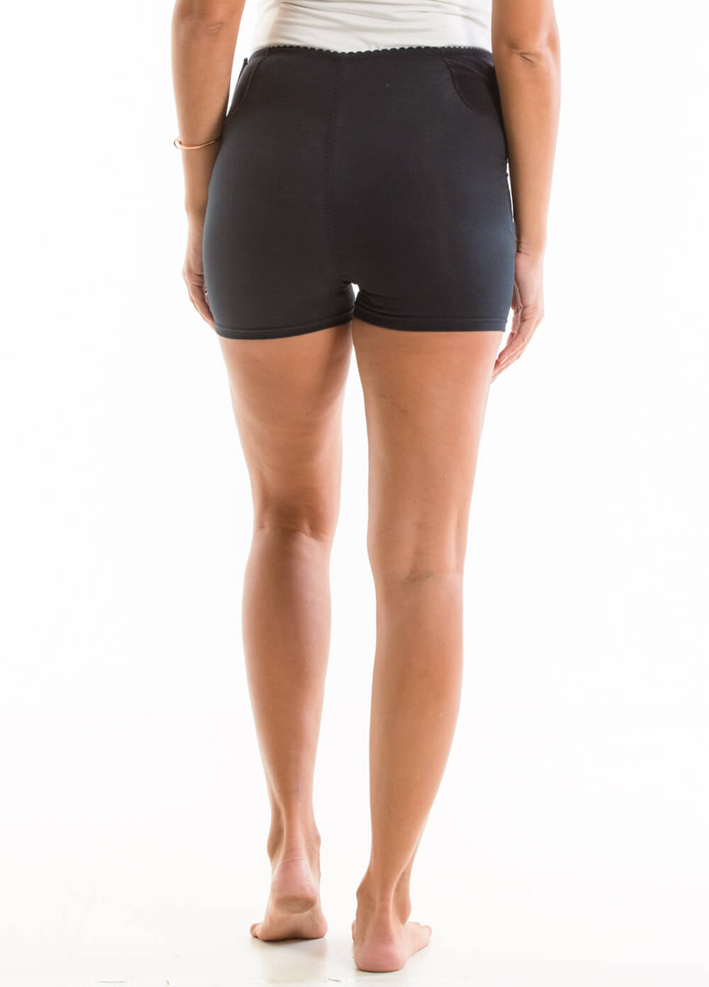  Tiana Adjustable Pregnancy Support Shorts in Black by Queen Bee