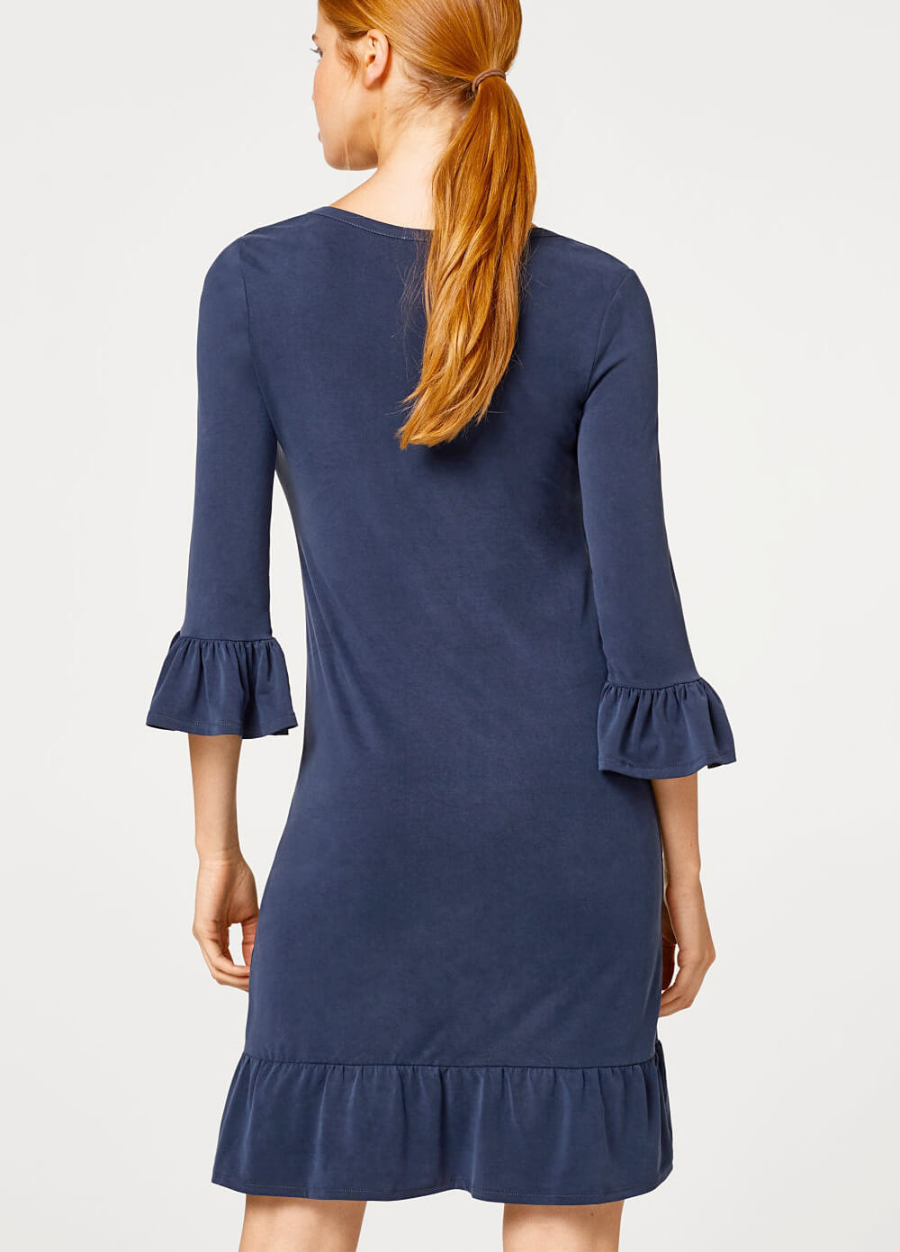 Night Blue Flounces Maternity Dress by Esprit