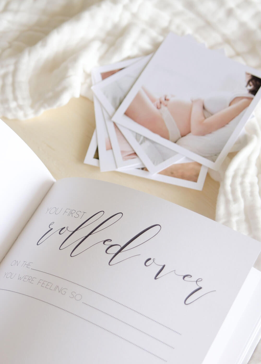 Hello Little Love Pregnancy & Baby Journal in Grey by Blossom & Pear