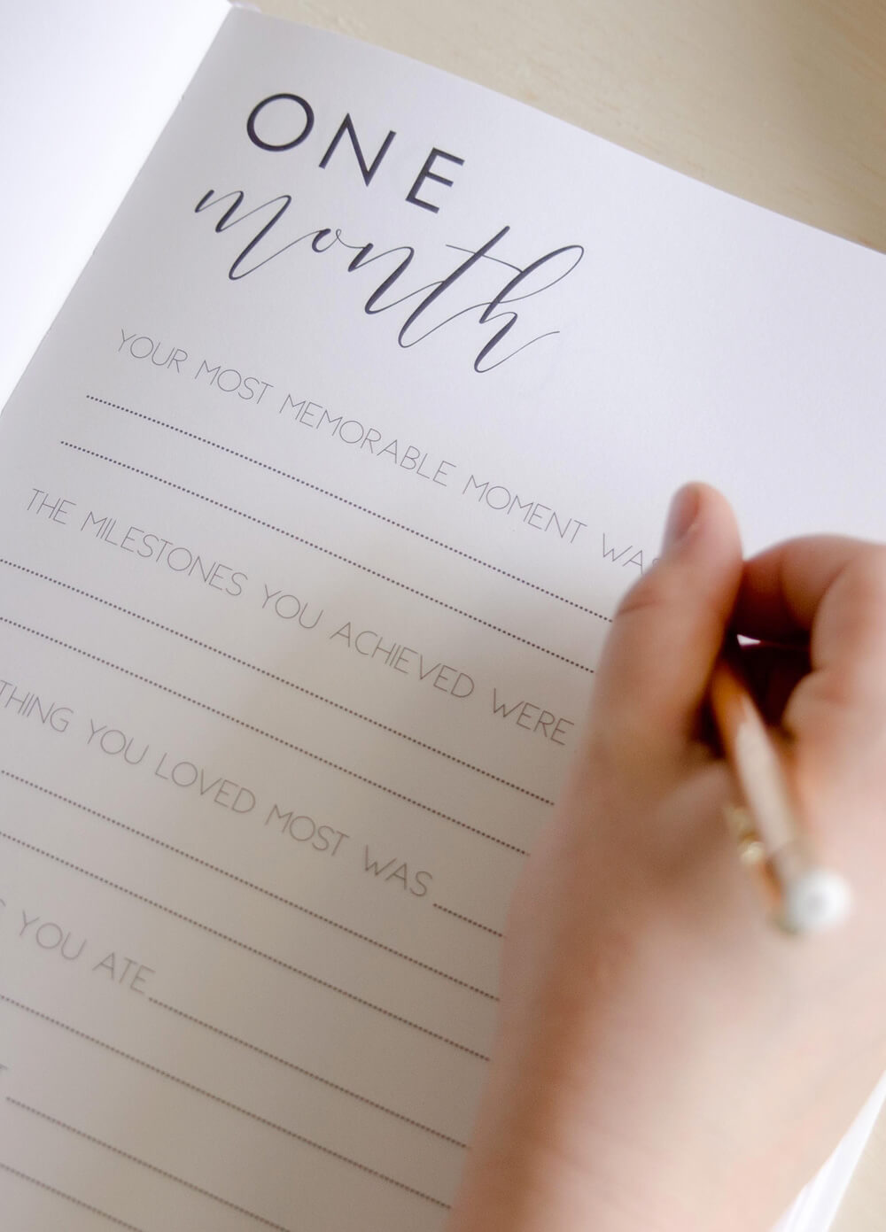 Hello Little Love Pregnancy & Baby Journal in White by Blossom & Pear