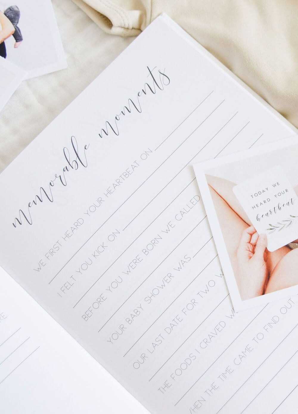 Hello Little Love Pregnancy & Baby Journal in White by Blossom & Pear