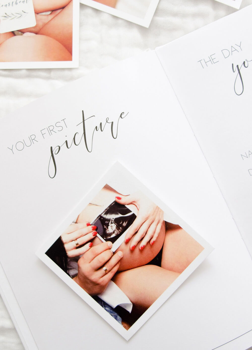 Hello Little Love Pregnancy & Baby Journal in White by Blossom & Pear