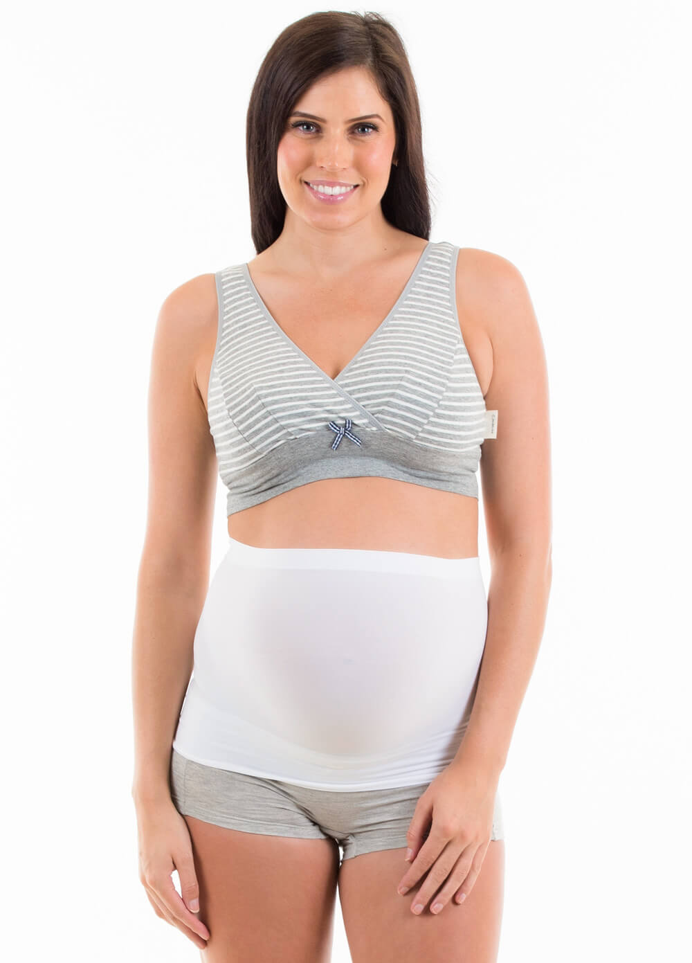 Maternity Support Belly Band in White by Preggers