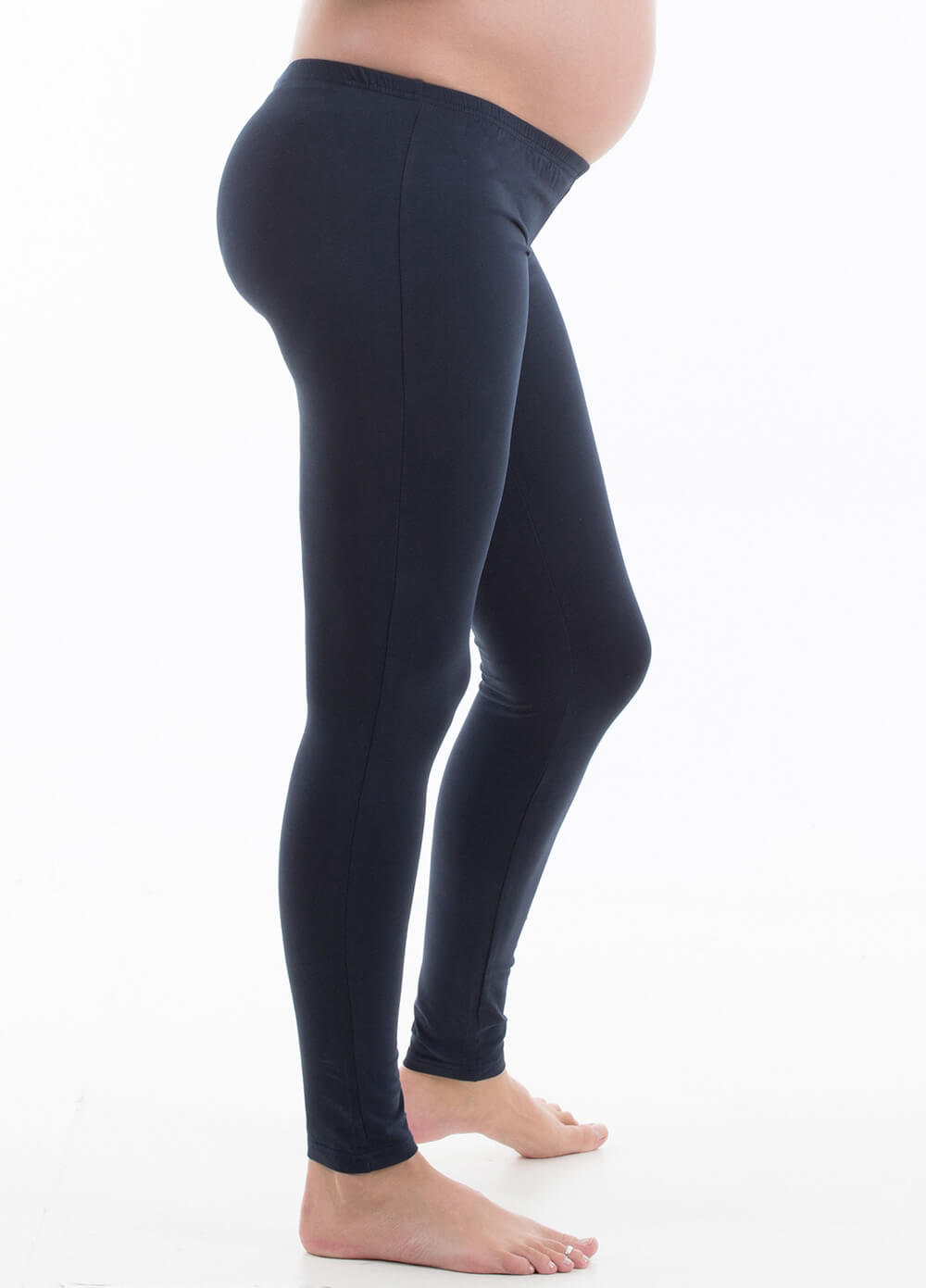 Oasis Maternity Leggings in Navy Blue by Trimester