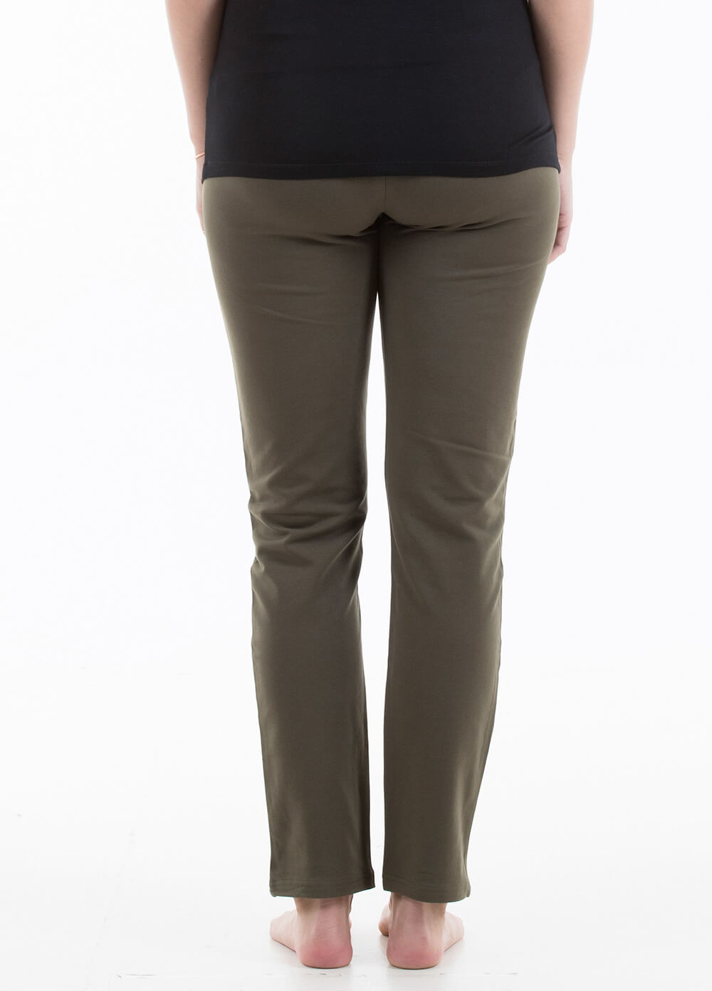 Archer French Terry Maternity Pants in Olive by Trimester