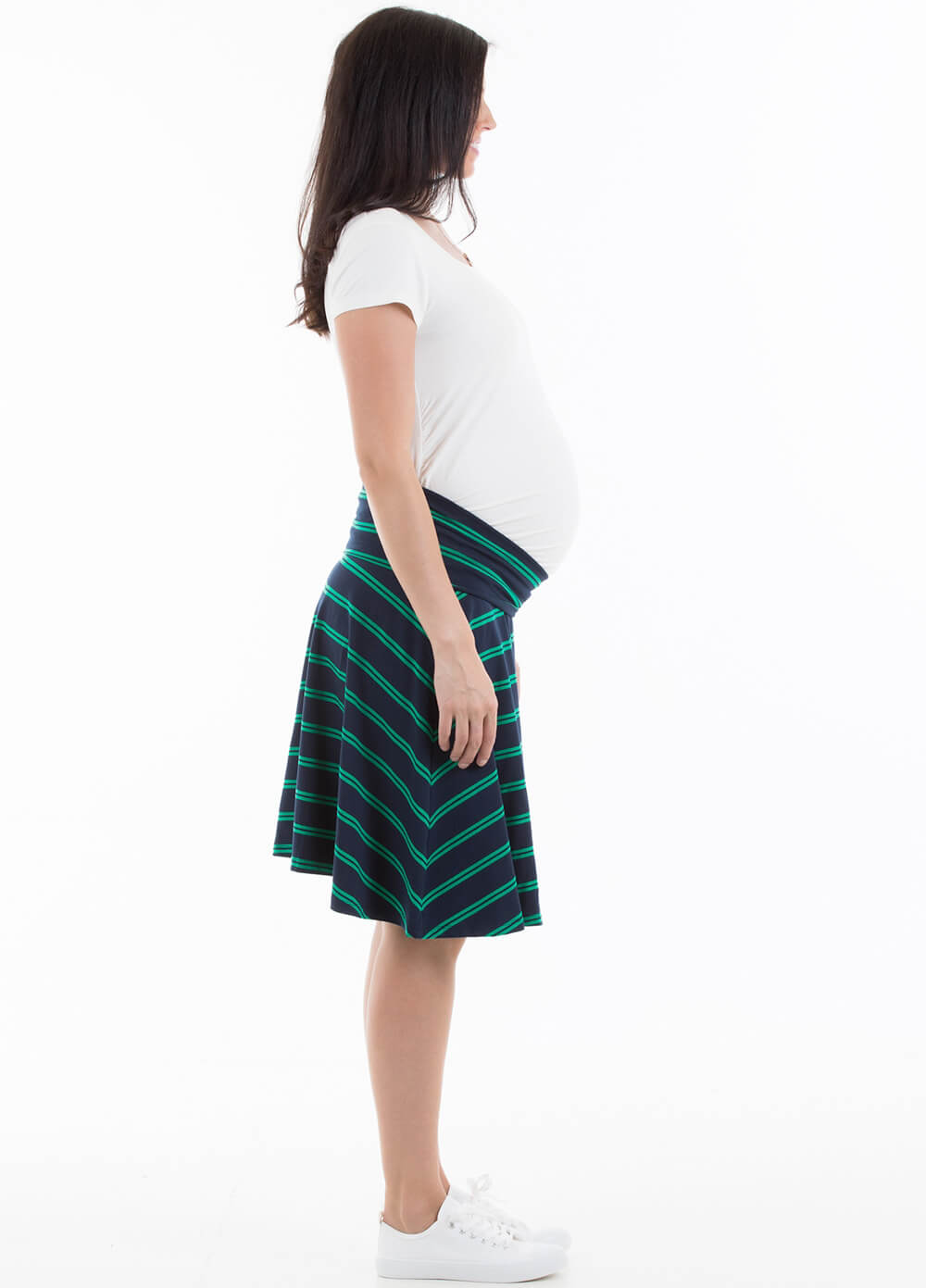 Andy Striped Obsession Maternity Skirt by Trimester