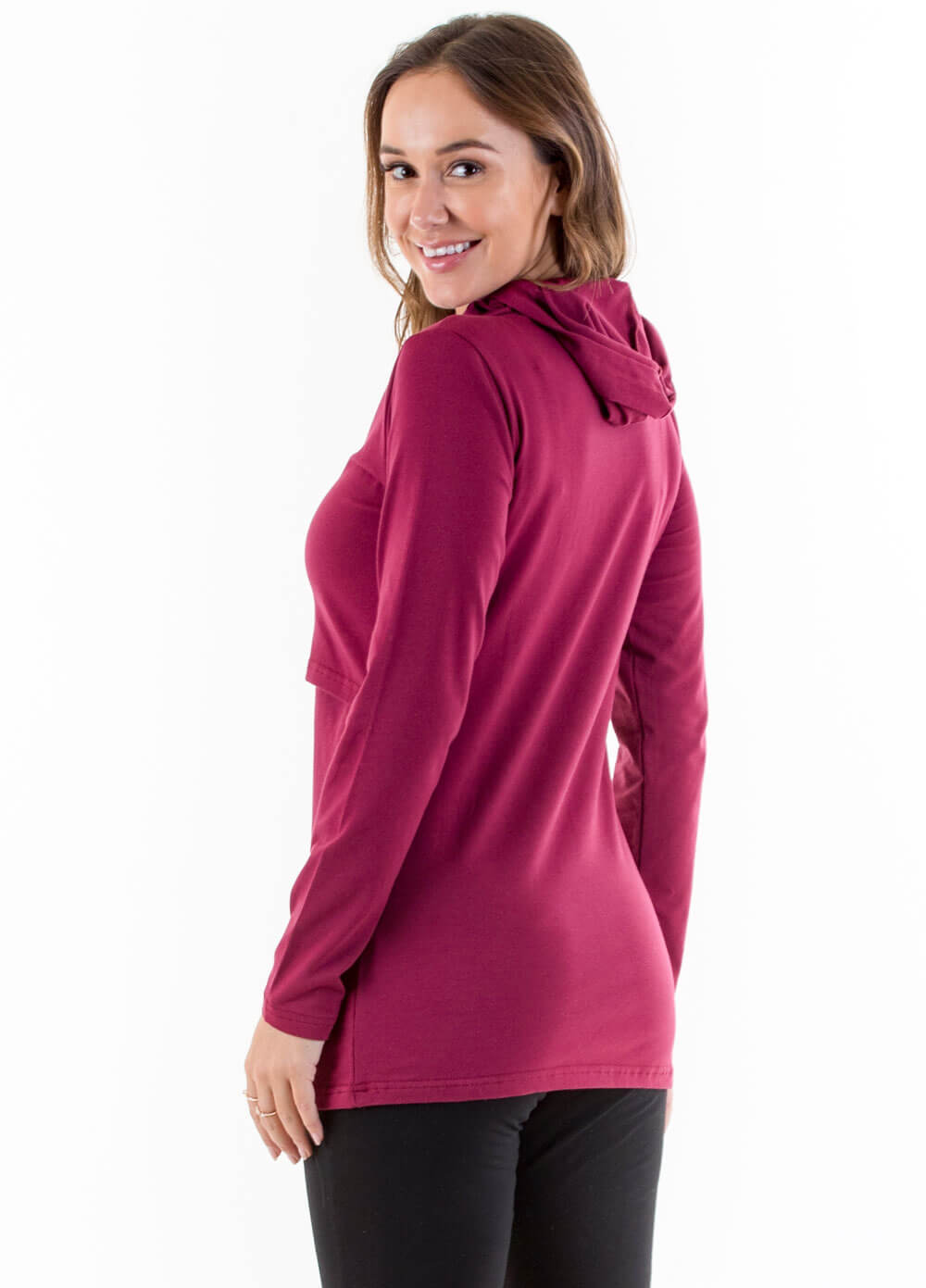 Billey Breastfeeding Hoodie in Red by Lait & Co