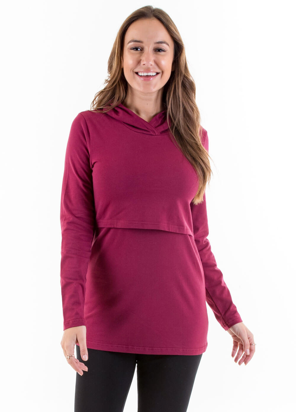 Billey Breastfeeding Hoodie in Red by Lait & Co