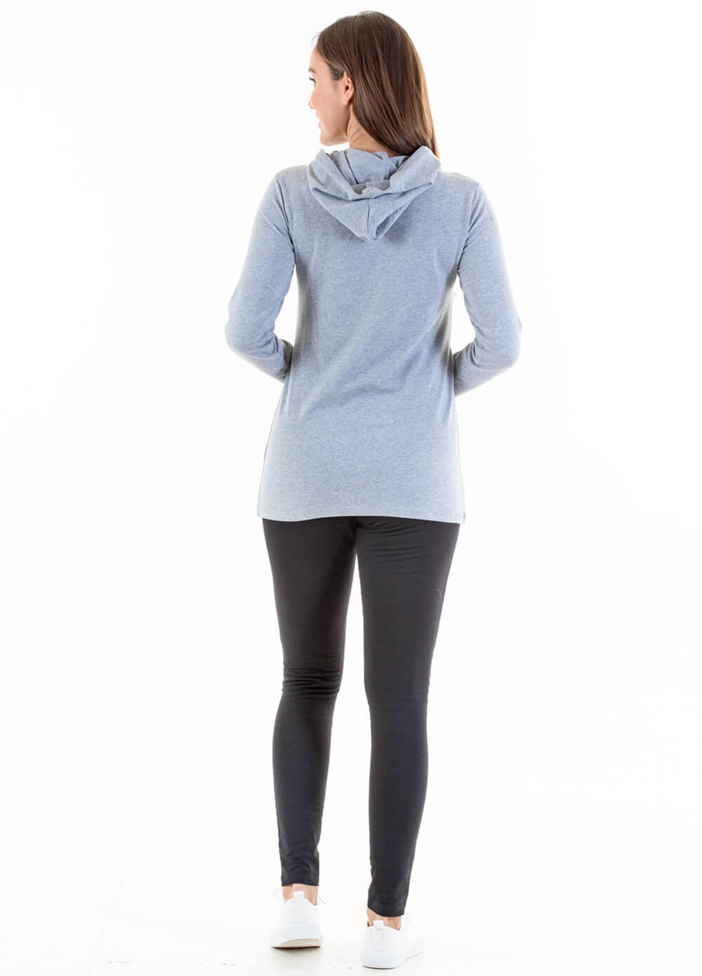 Billey Breastfeeding Hoodie in Light Grey by Lait & Co