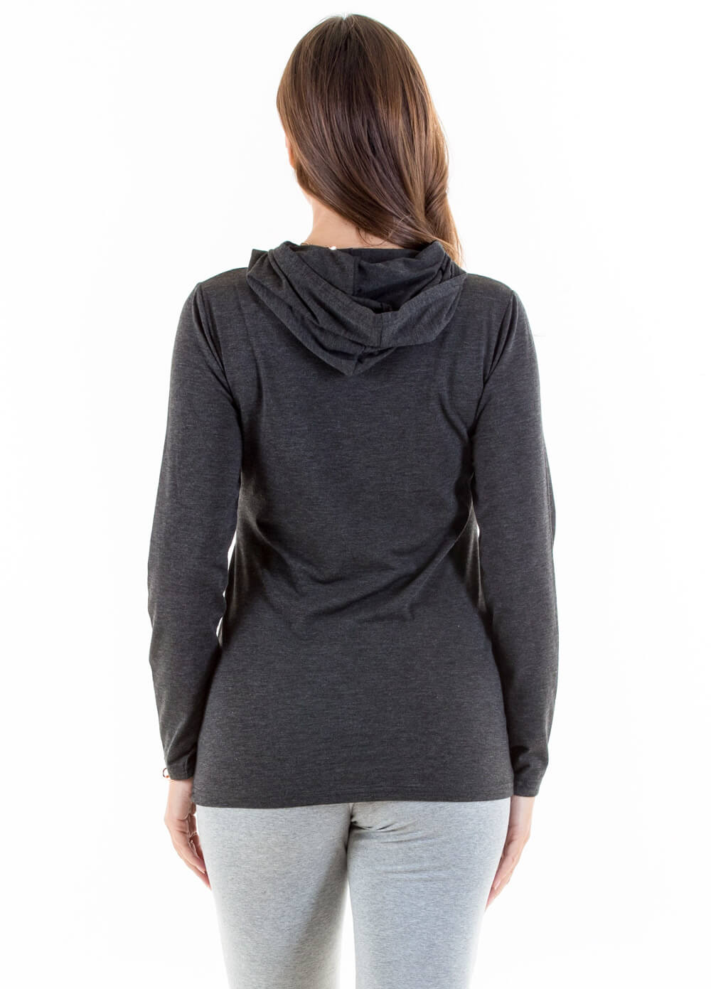 Billey Breastfeeding Hoodie in Dark Grey by Lait & Co