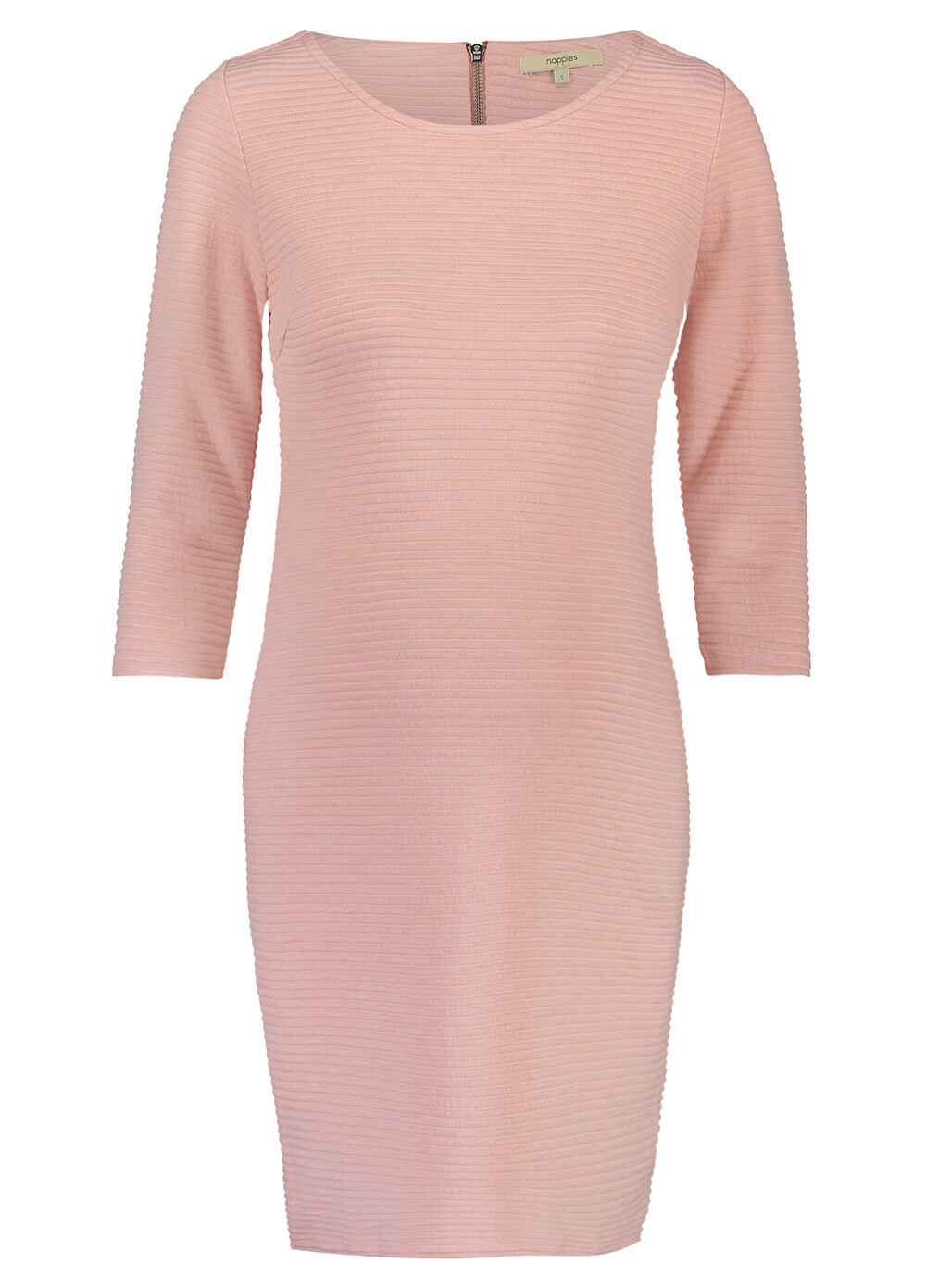 Zinnia Textured Ribbed Pregnancy Dress in Peach by Noppies