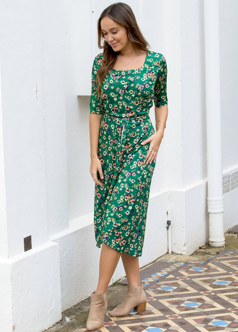 Floressa Leonie Pregnancy & Nursing Wrap Dress | Queen Bee